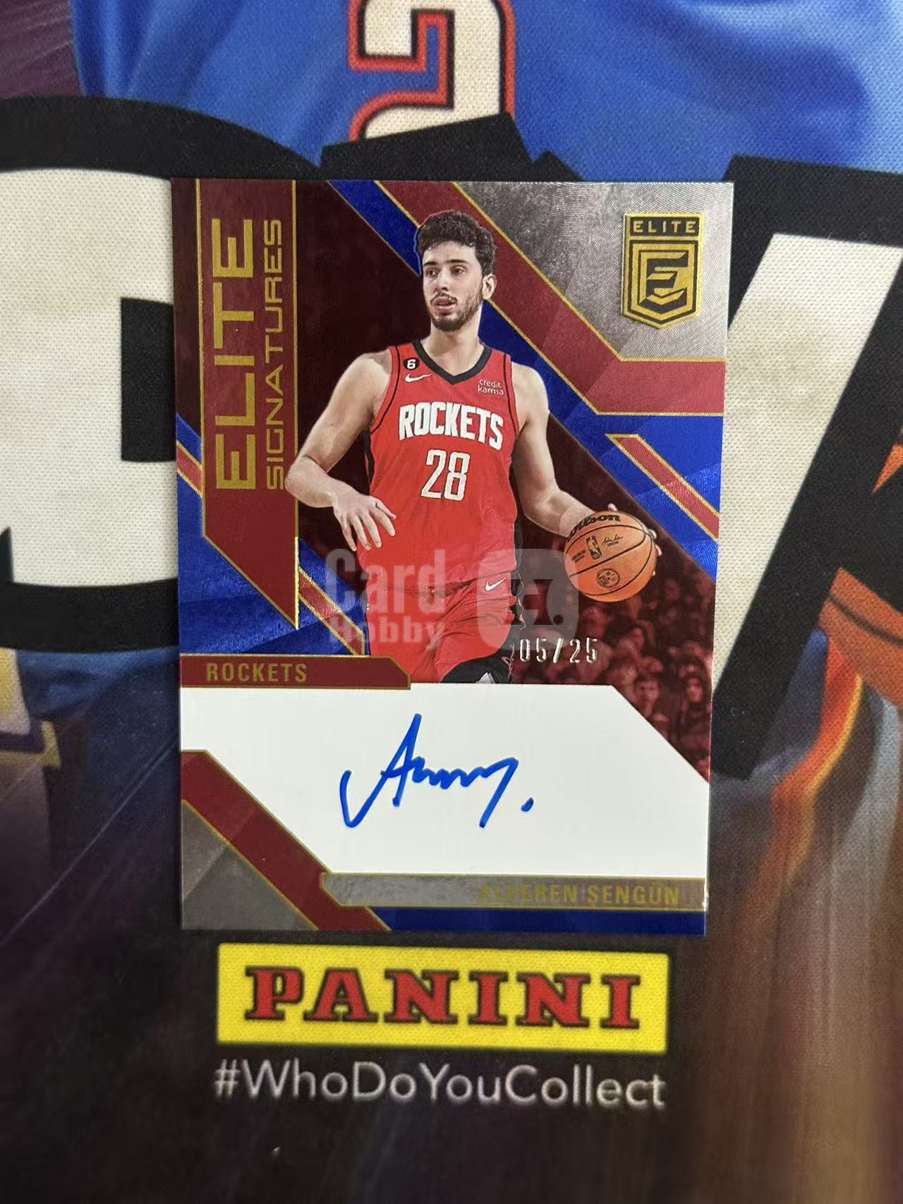 2023-24 Panini Elite Alperen Sengun 【小猪包代卖】25编 蓝折 火箭 申京 小火龙 签字 卡签 低编