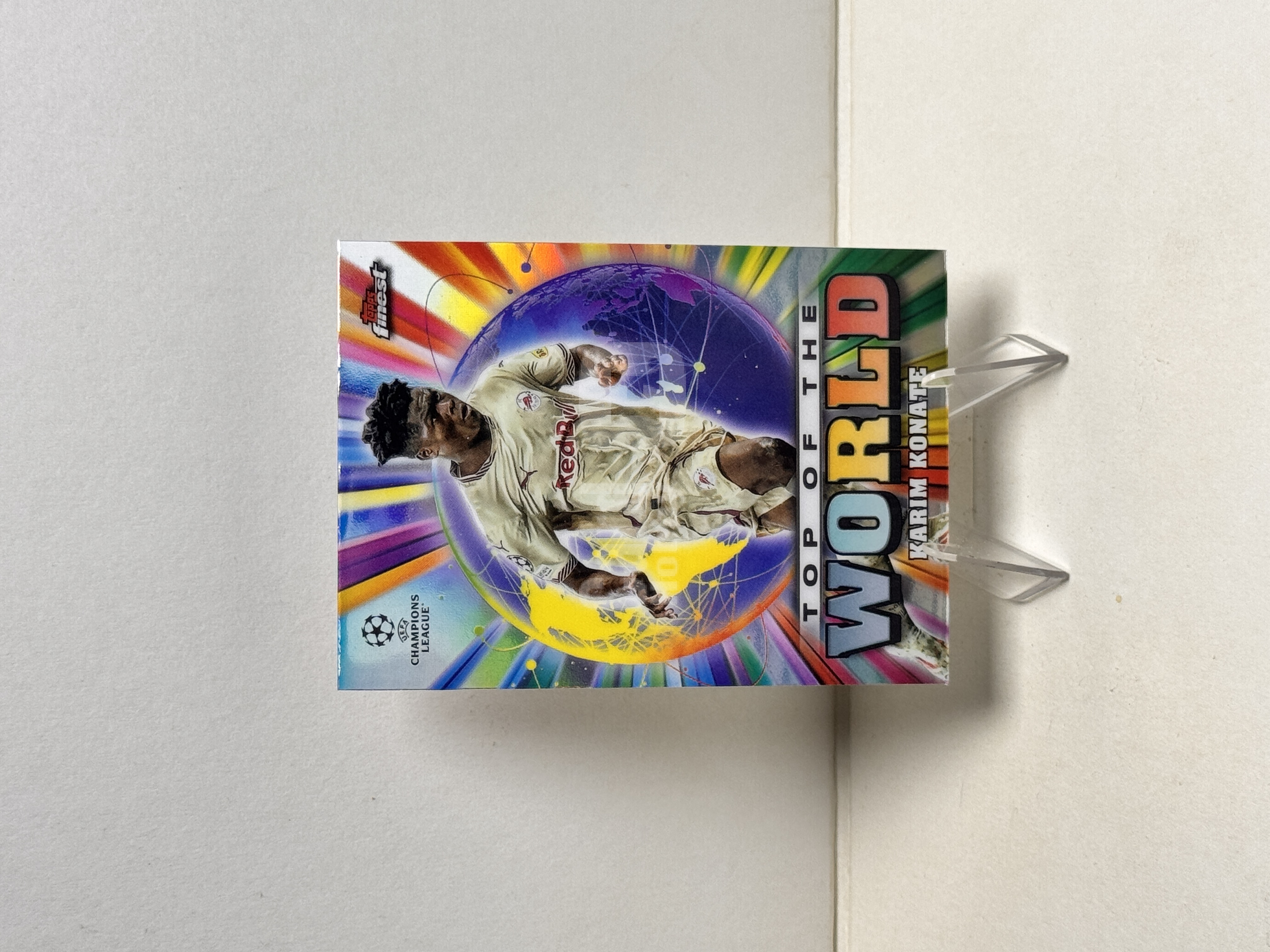 2025 Topps Finest Karim Konate 欧冠 卡里姆 柯纳特 萨尔茨堡红牛 top of the world 特卡 银折 折射 收藏必备 卡品如图【星爷代拍】C3-3
