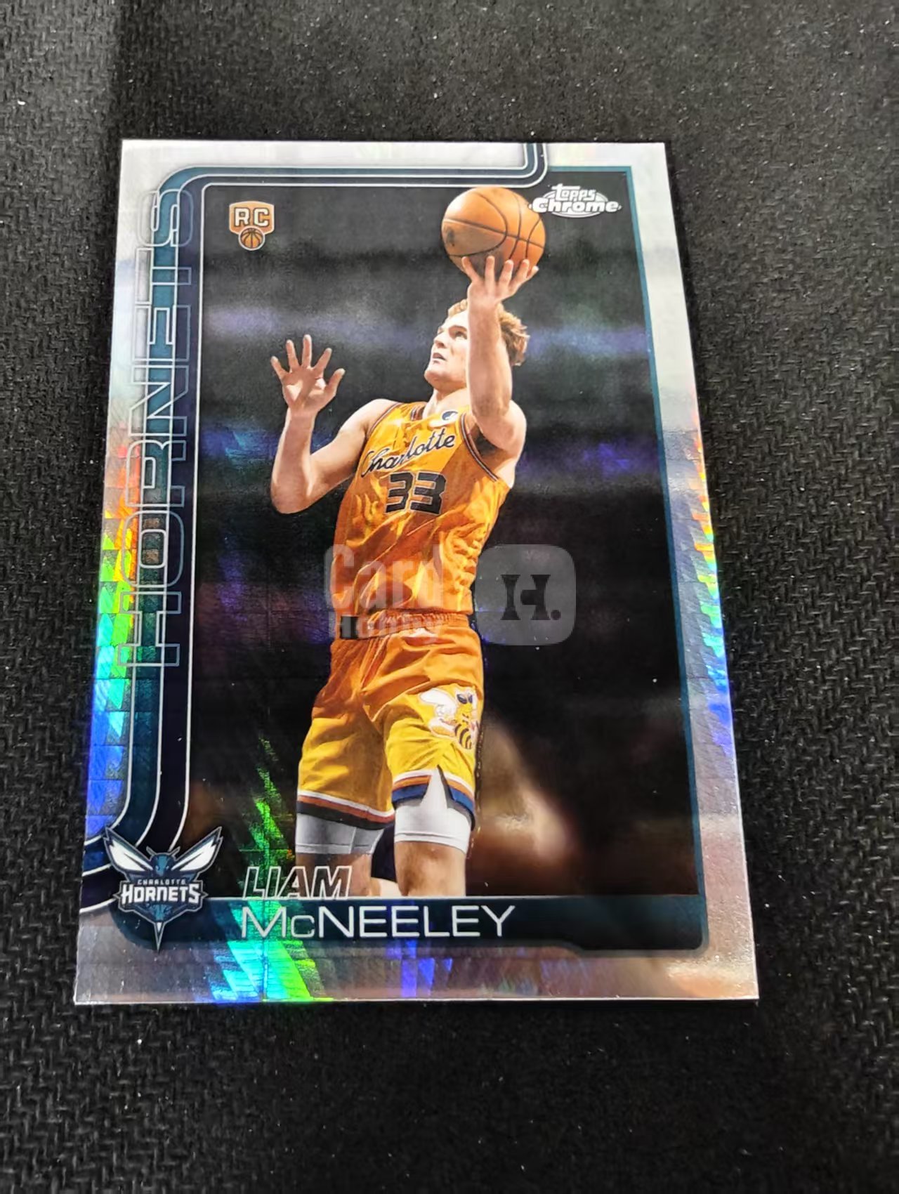 2026 Topps Chrome Update Liam McNeeley RC 篮球TCU 麦克尼利 hyper折 夏洛特黄蜂 新秀 瑕疵如图