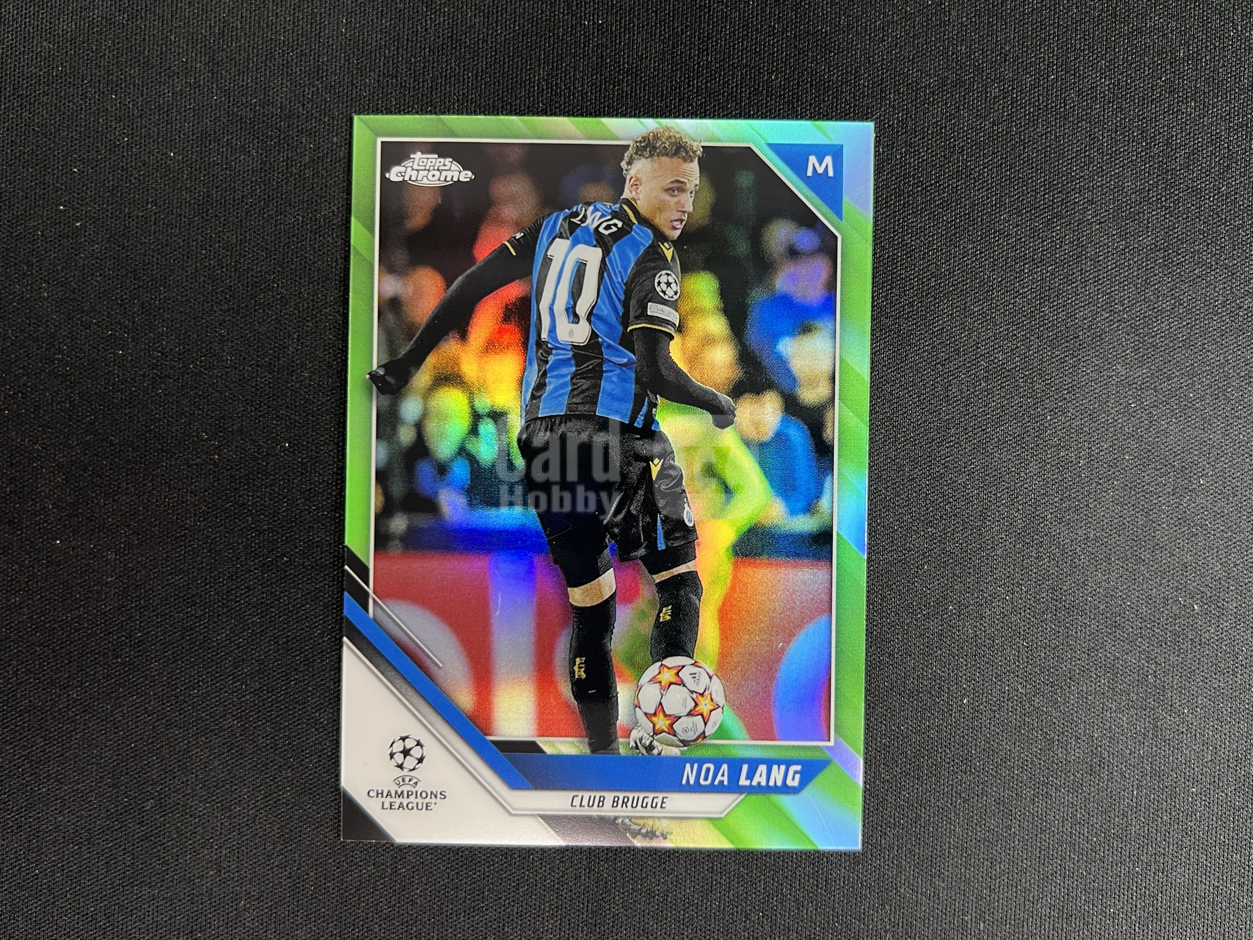 2022 Topps Chrome Noa Lang 欧冠 布鲁日 诺阿·朗 99编 青折射镜折 收藏凑套必备 实卡精美