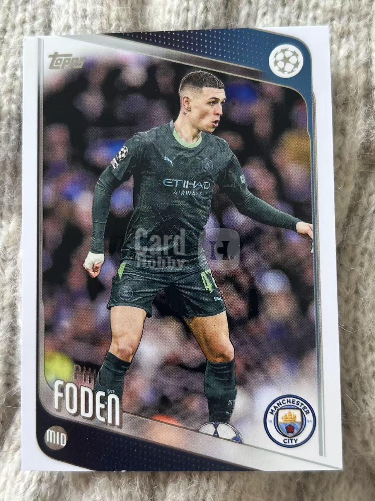 2024 Topps Club Competitions Phil Foden 菲尔・福登 - 曼城中场大将,英格兰国脚,球感出众,随队拿下欧冠、英超冠军,凑套必备