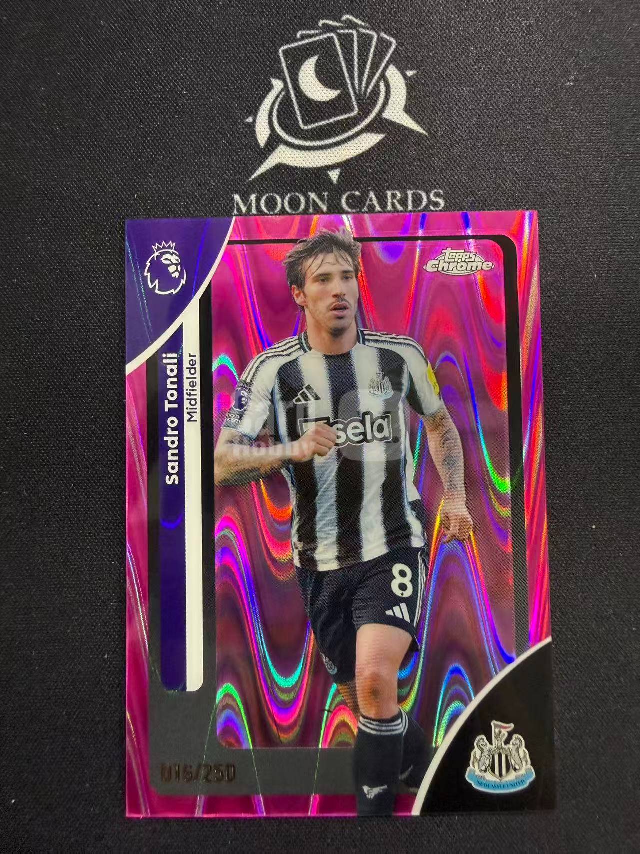 【梦卡拍卖】 2025-26 Topps Premier League Sandro Tonali 桑德罗 托纳利 250编 折射 英超 细节如图 #Ci# 三金喵姐