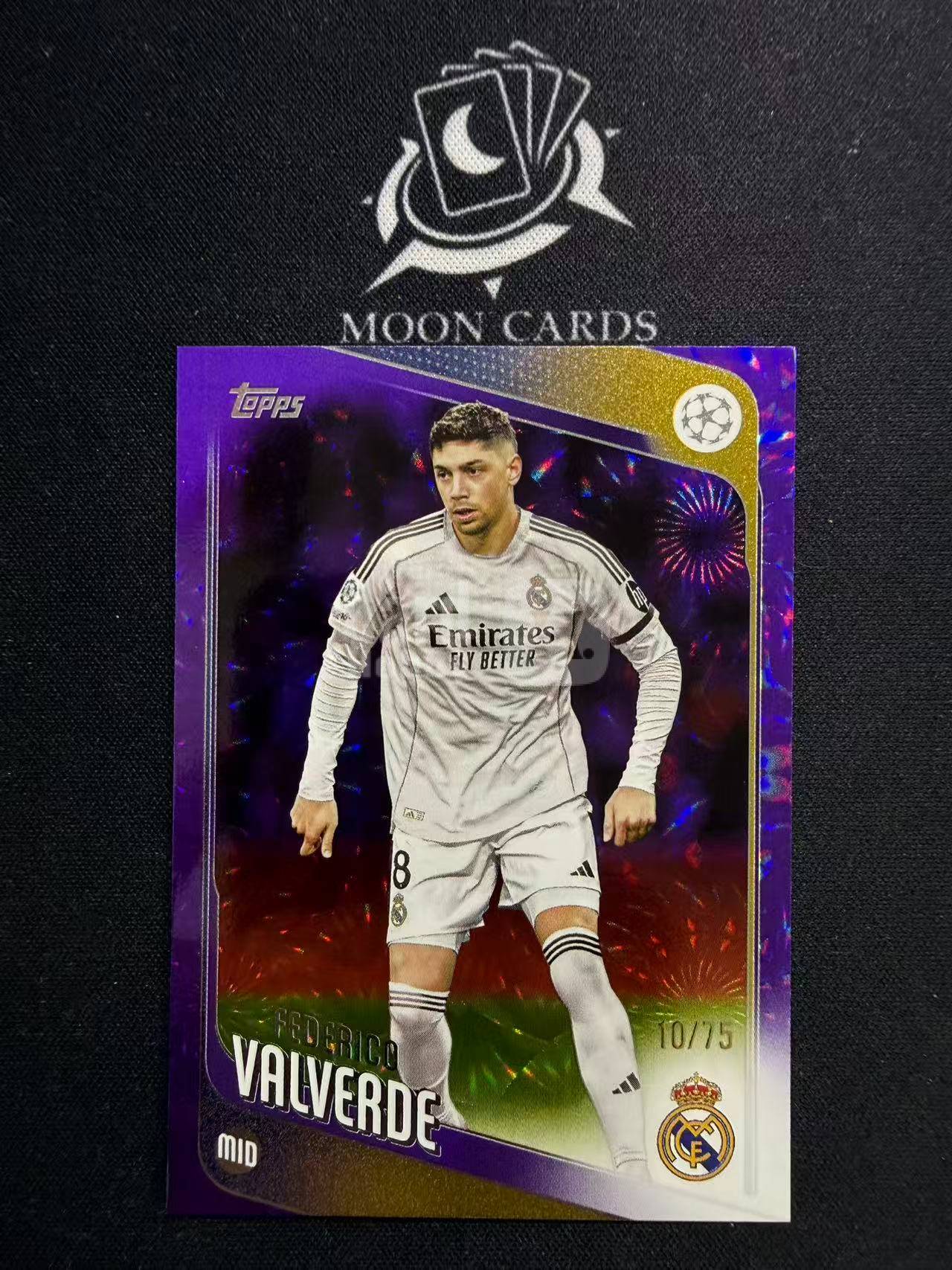 【梦卡拍卖】 2026 TOPPS Champions League Federico Valverde 巴尔韦德 75编 折射 欧冠 细节如图 #Ci# 三金喵姐