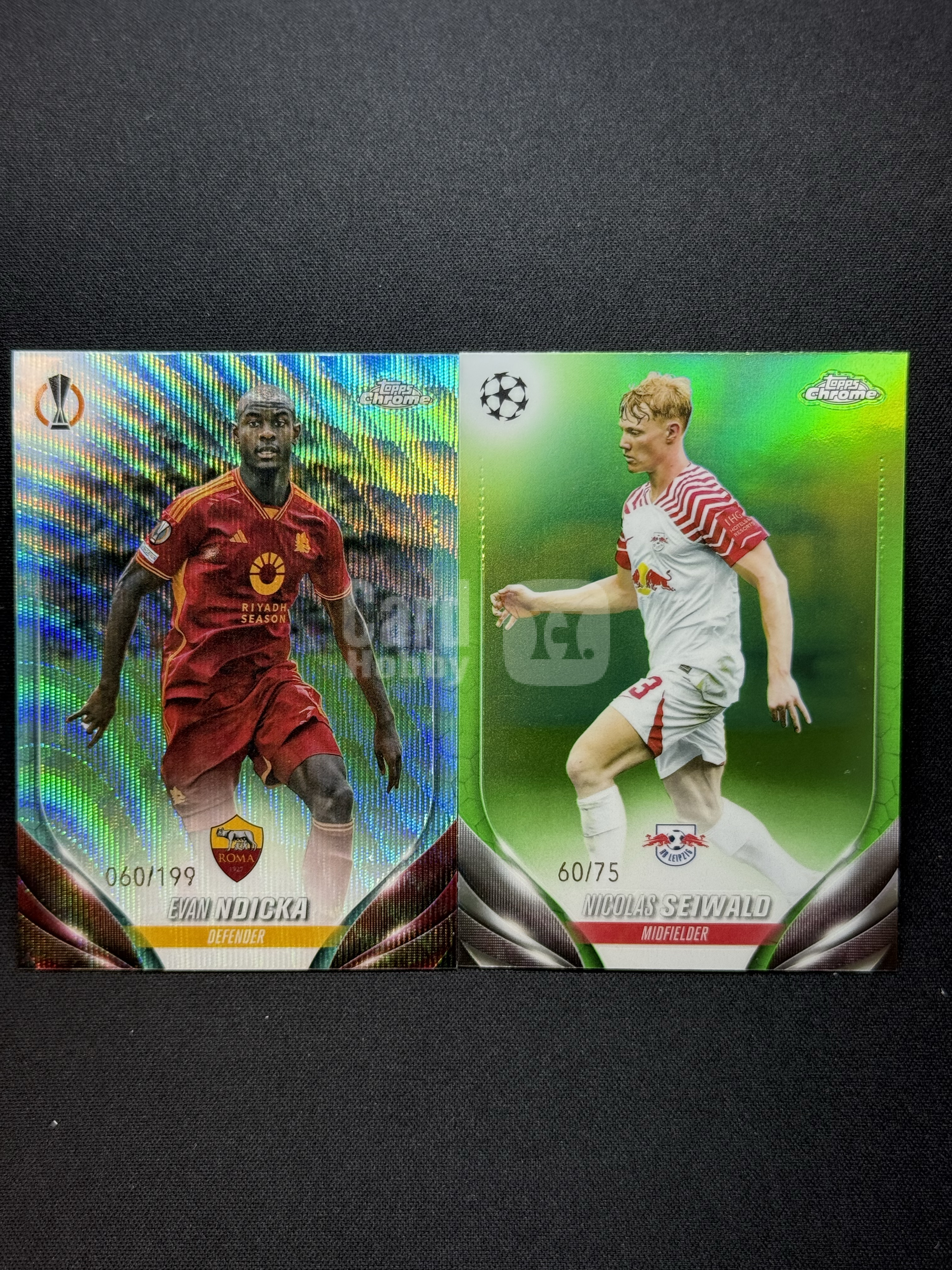 2023-24 Topps Chrome Evan Ndicka 【小贝代拍】欧战 Tc 恩迪卡 赛瓦尔德 /75编 /199编 不保卡品 拍前看描述 H MFC