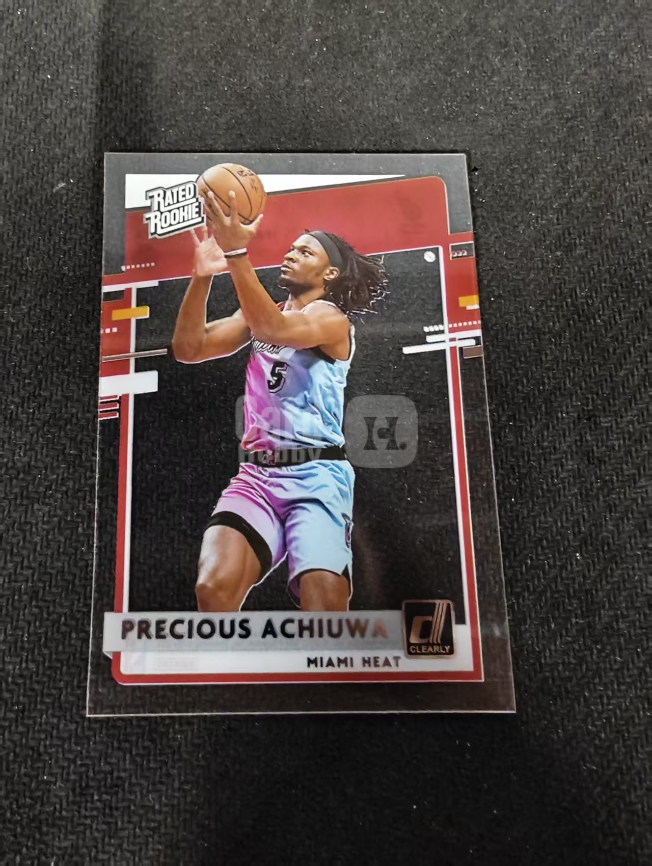 2020-21 Panini Clearly Donruss Precious Achiuwa RC 阿丘瓦 热火 新秀 杜蕾斯 胶片 划痕 边角瑕疵 #95