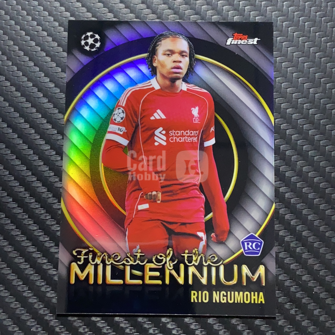 2026 Topps Finest 卡品如图(一哥) Rio Ngumoha RC 恩古莫哈 新秀 利物浦 英超 欧冠 银折 千禧年最佳球星特卡 Finest of the Millennium