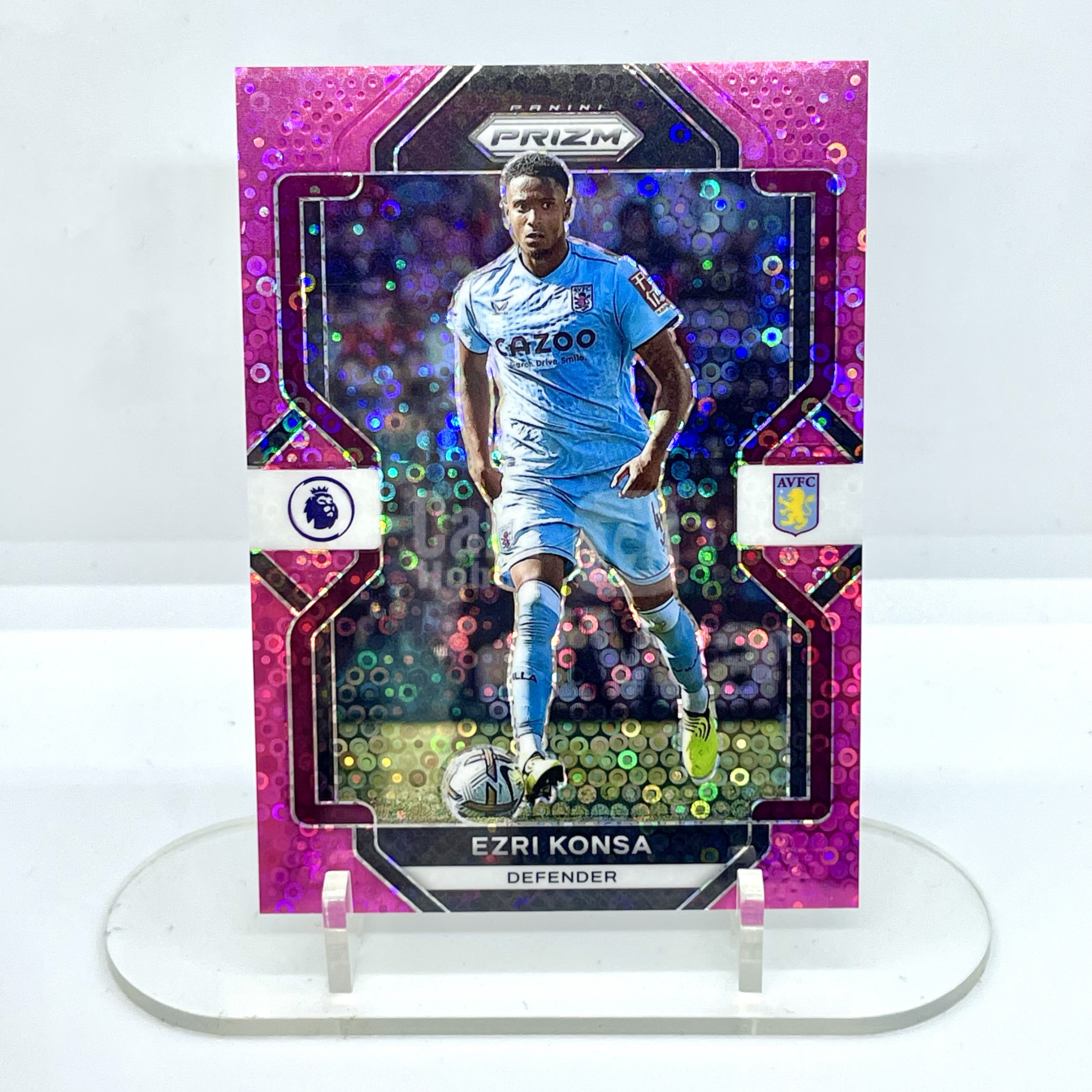 2223 Prizm Aston Villa Ezri Konsa Base Pink 31/99编 粉泡泡折 孔萨 阿斯顿维拉 英超 世界杯英格兰主力中卫【芥末-阿玮/庸】