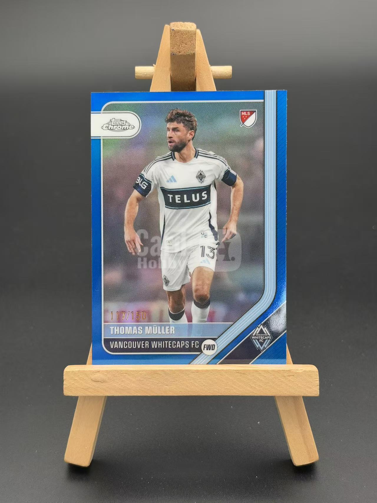 2026 Topps Chrome Thomas Muller TC MLS 美职联【闪拍代拍】温哥华白帽 托马斯 穆勒 蓝折 117/150 编 卡品如图【寻觅 6】