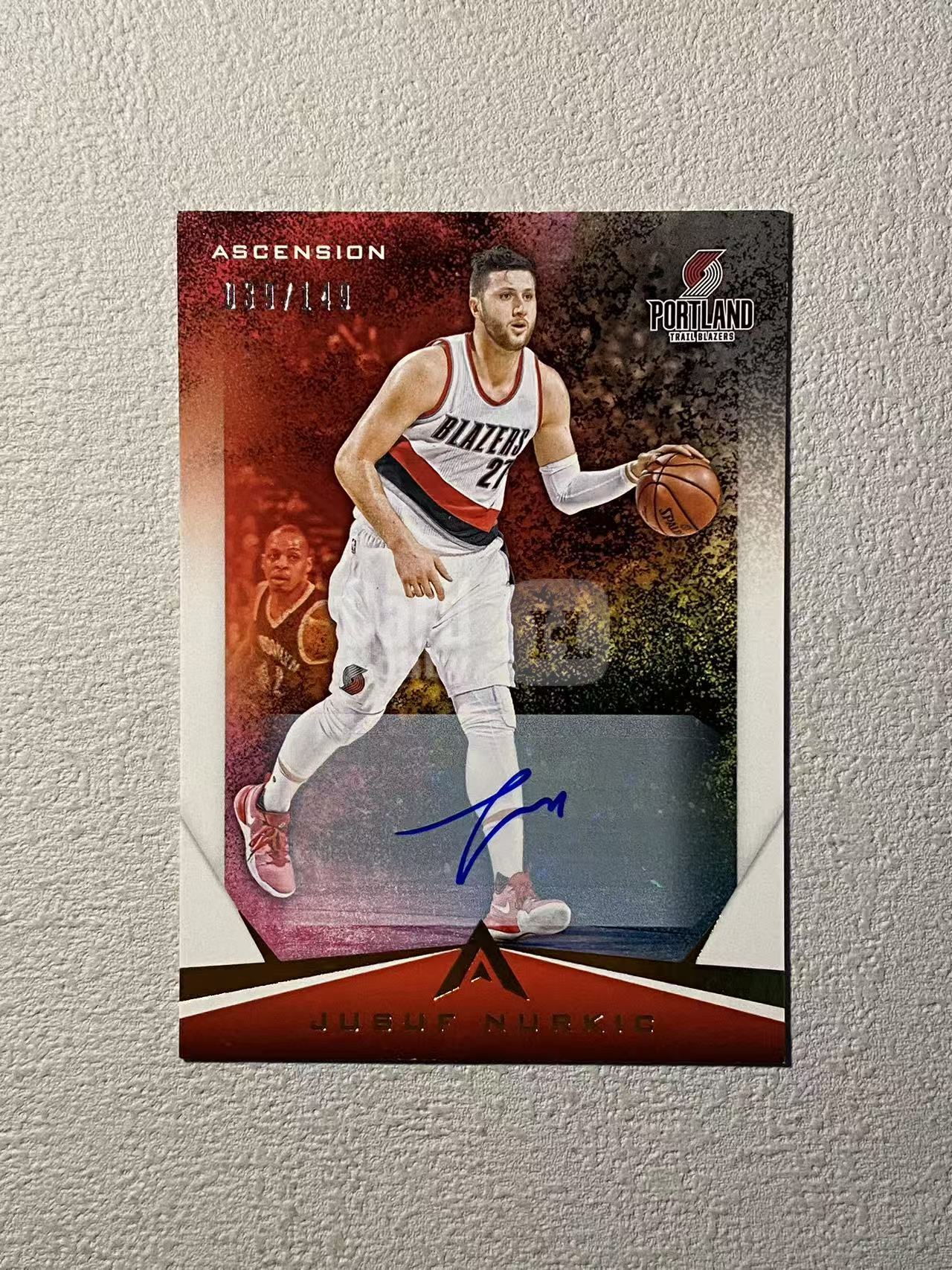 2017-18 Panini Ascension Jusuf Nurkic 开拓者 努尔基奇 /149编 签字 经典老卡 收藏必备