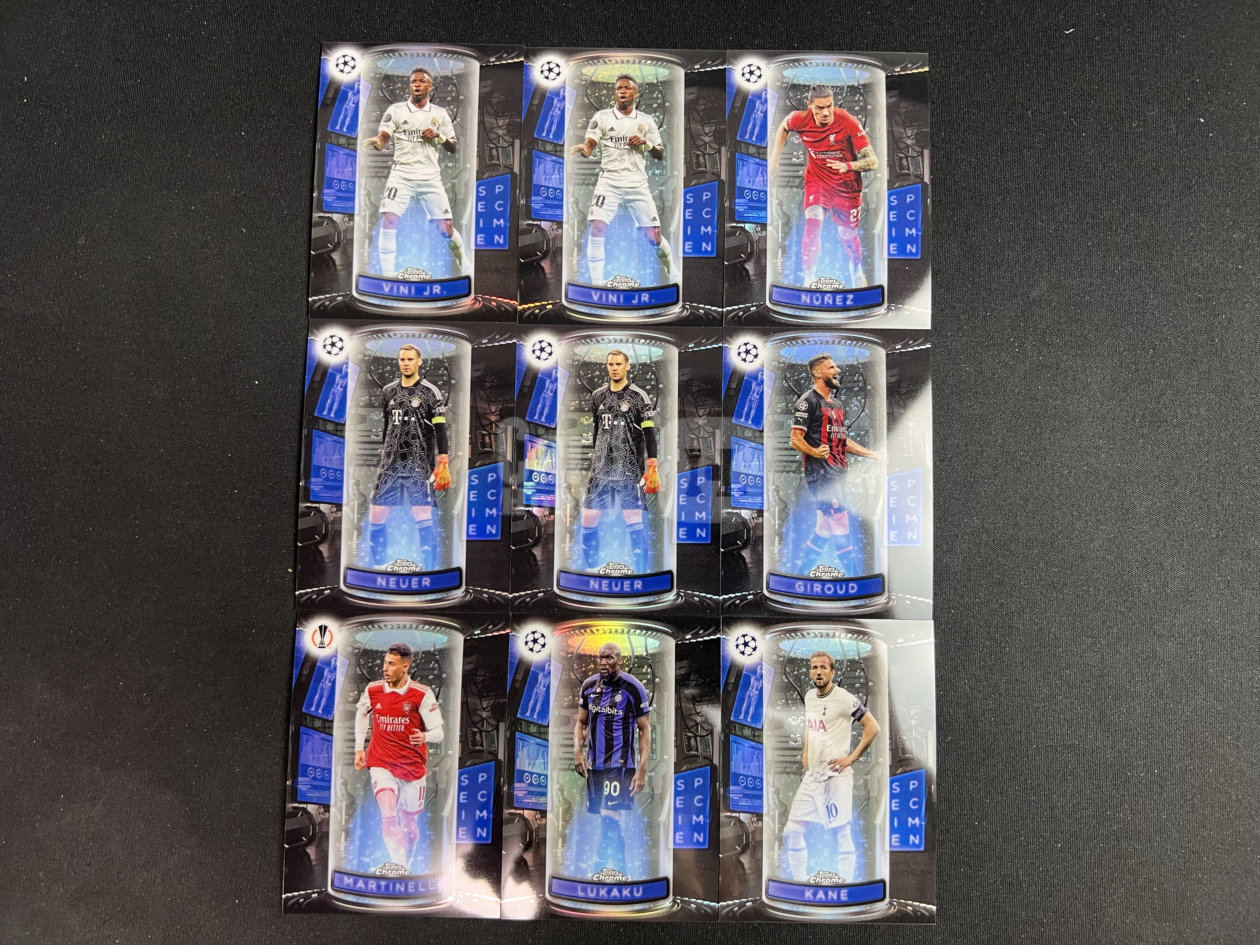 2023 Topps Chrome Harry Kane 欧冠 热刺 凯恩 皇马 维尼修斯 拜仁 诺伊尔 AC米兰 吉鲁 利物浦 努涅斯 标本特卡 实卡精美 收藏凑套必备 Lot9