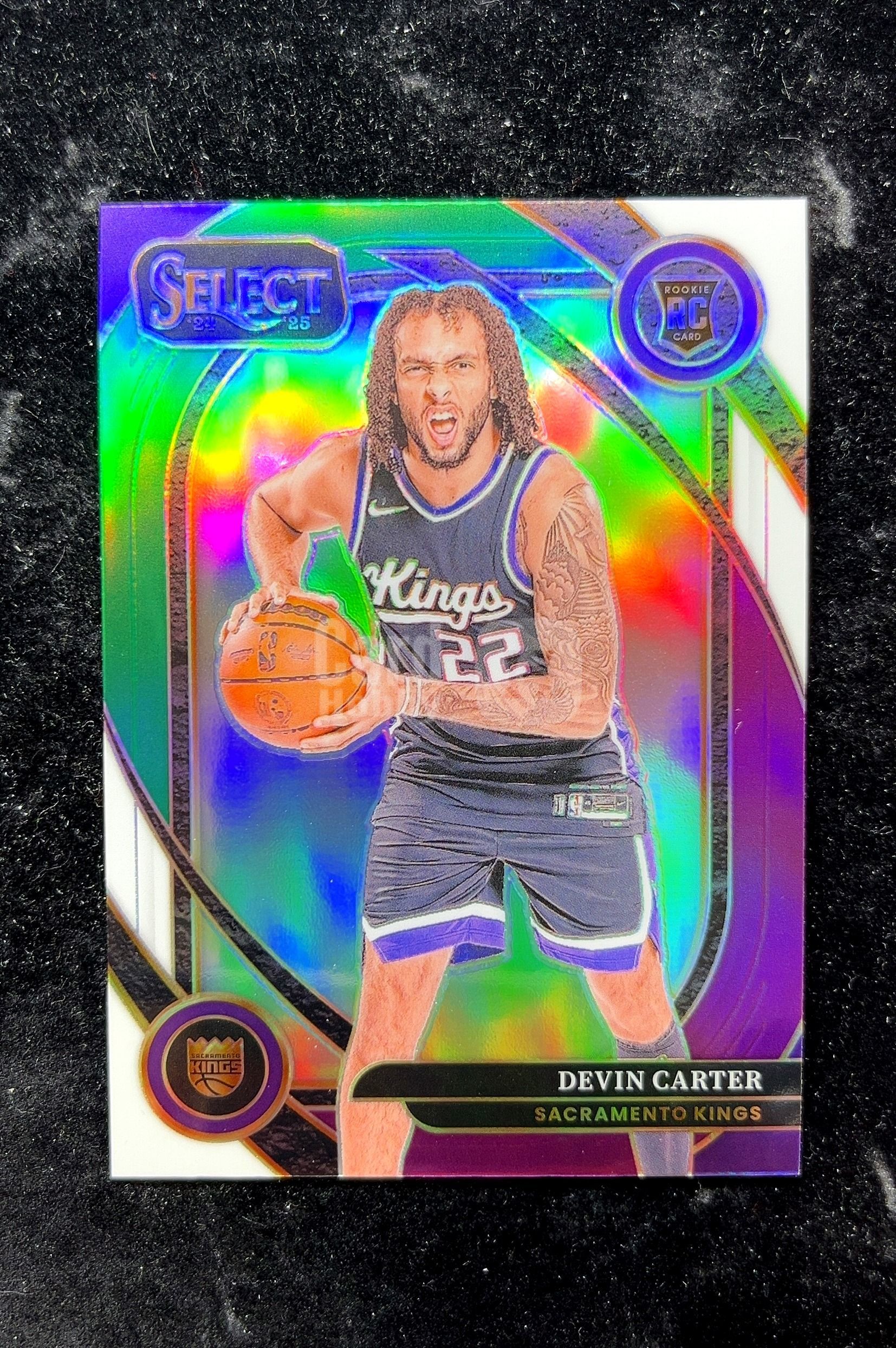 【小白1%代卖】2024 Panini Select Prizm Devin Carter 德文·卡特 绿折 折射 新秀 RC 卡品如图 高价值 #269 Sacramento Kings 0702