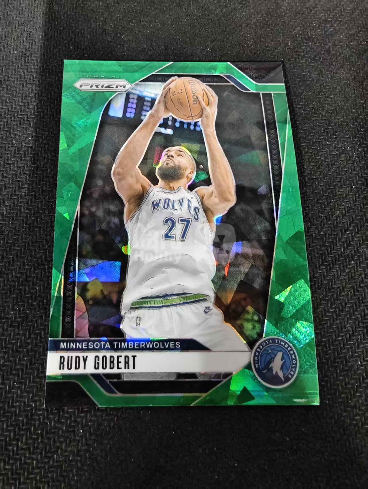 2024-25 Panini Prizm rudy gobert 森林狼 鲁迪 戈贝尔 绿碎冰 PZ 划痕 边角瑕疵 #159
