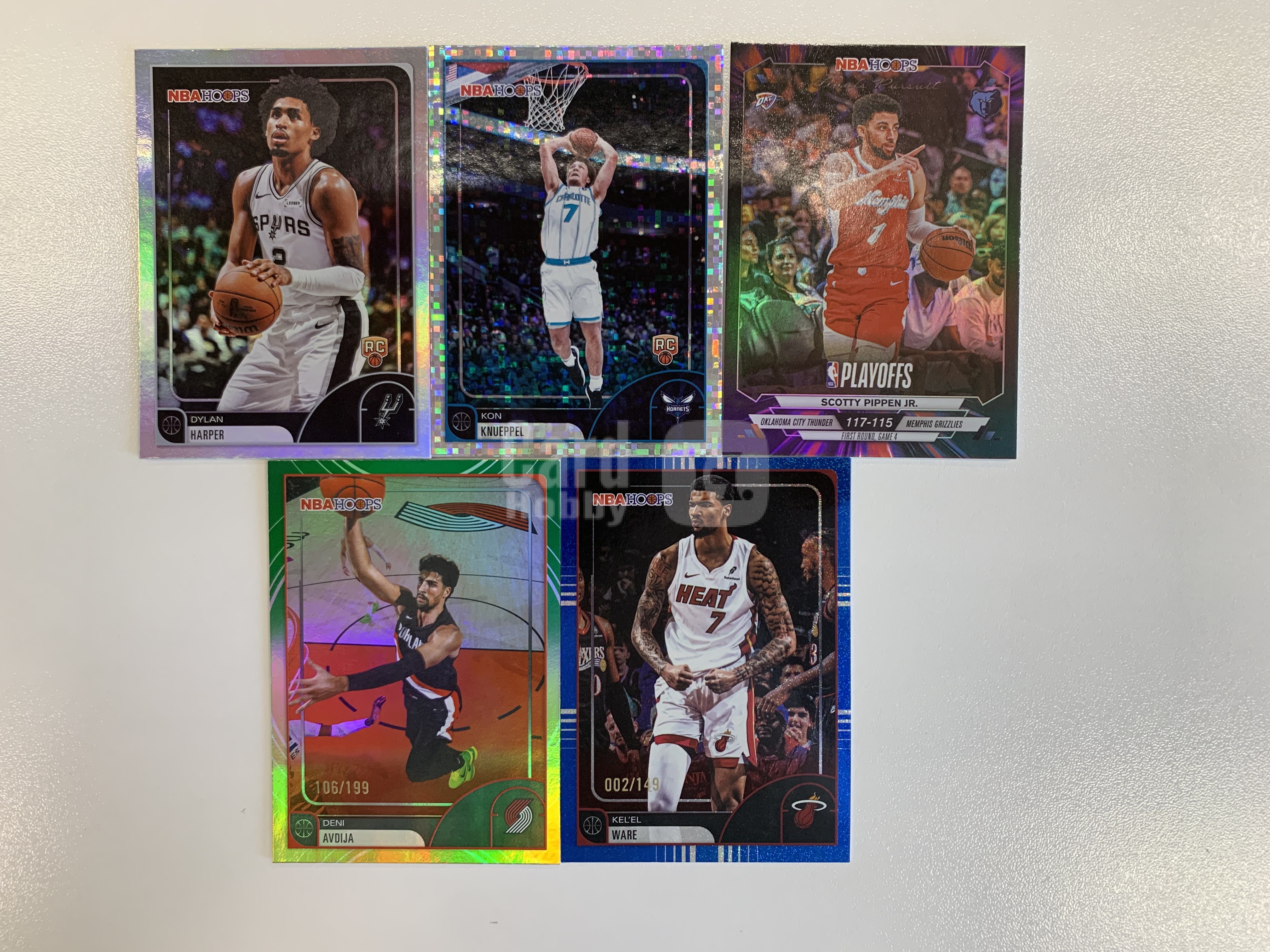 2025‑26 Topps Hoops Dylan Happer Kon Knueppel 迪伦哈珀 康克努佩尔 新秀RC 折射 小皮蓬 维尔149编 阿芙迪亚199编 打包 SBX