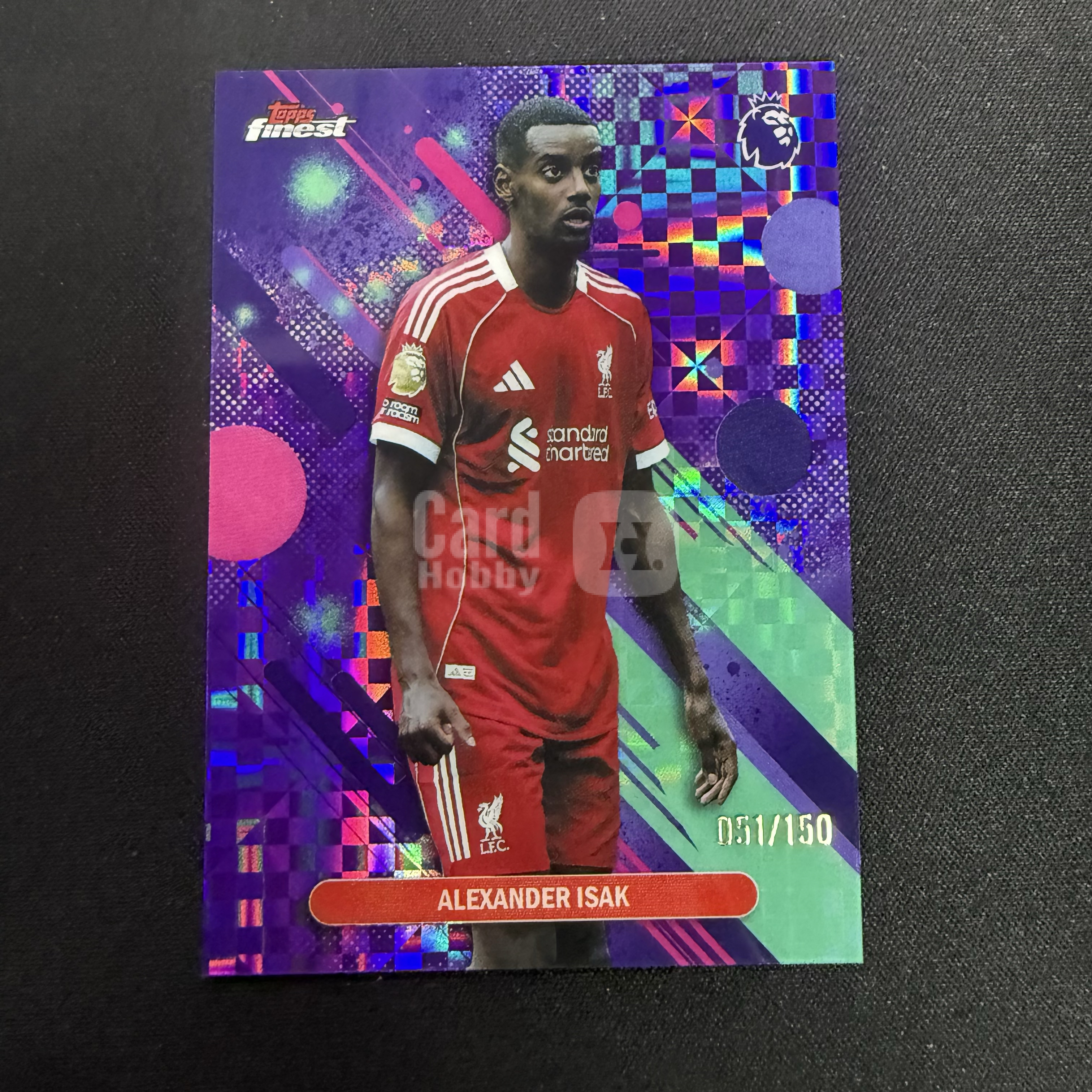 2025-26 Topps Finest Alexander Isak 【SC拍卖】英超 伊萨克 利物浦 51/150编 收藏必备(阿堃)