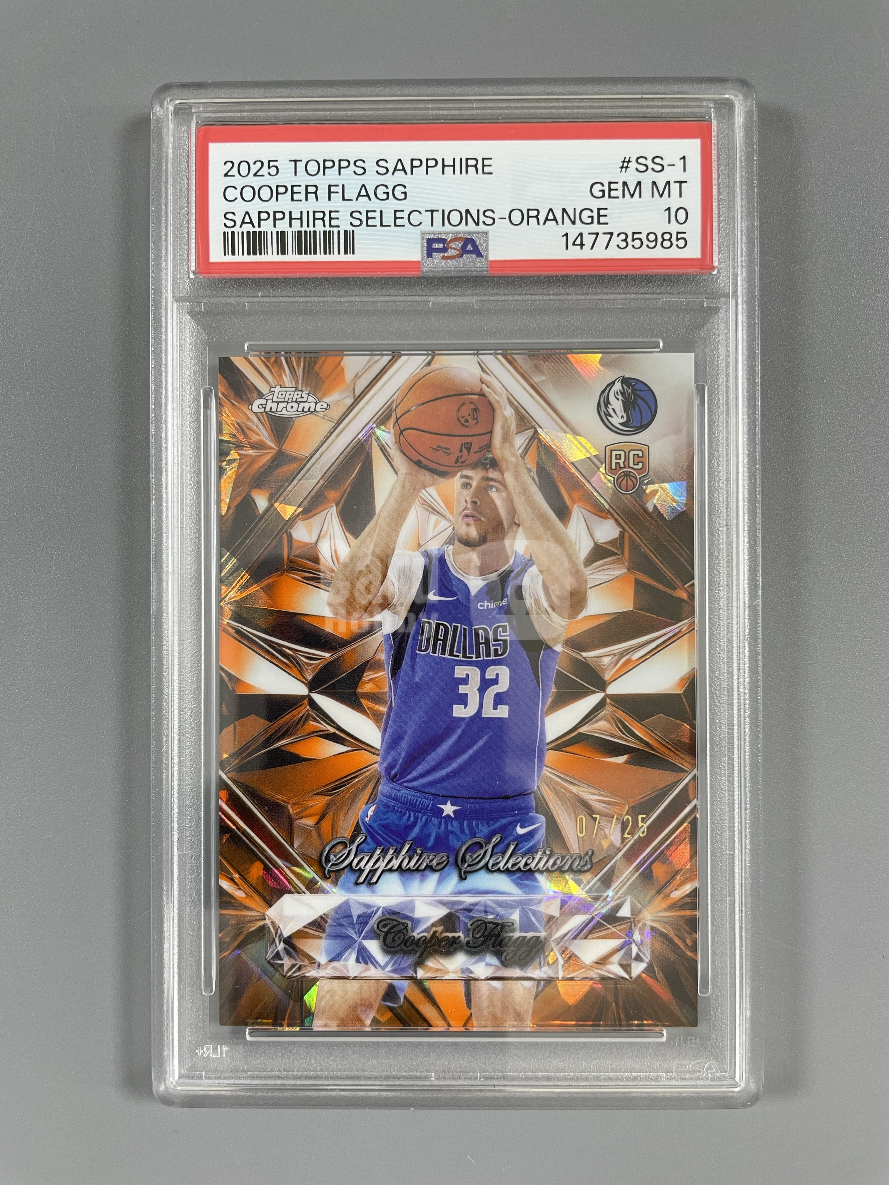 2025-26 Topps Bowman Cooper Flagg 【月火代卖】独行侠 新秀RC 库珀弗拉格 美国之子 /10编 黑版 黑平行 超低编 正Base 实卡超美 轻微白角 持守本心