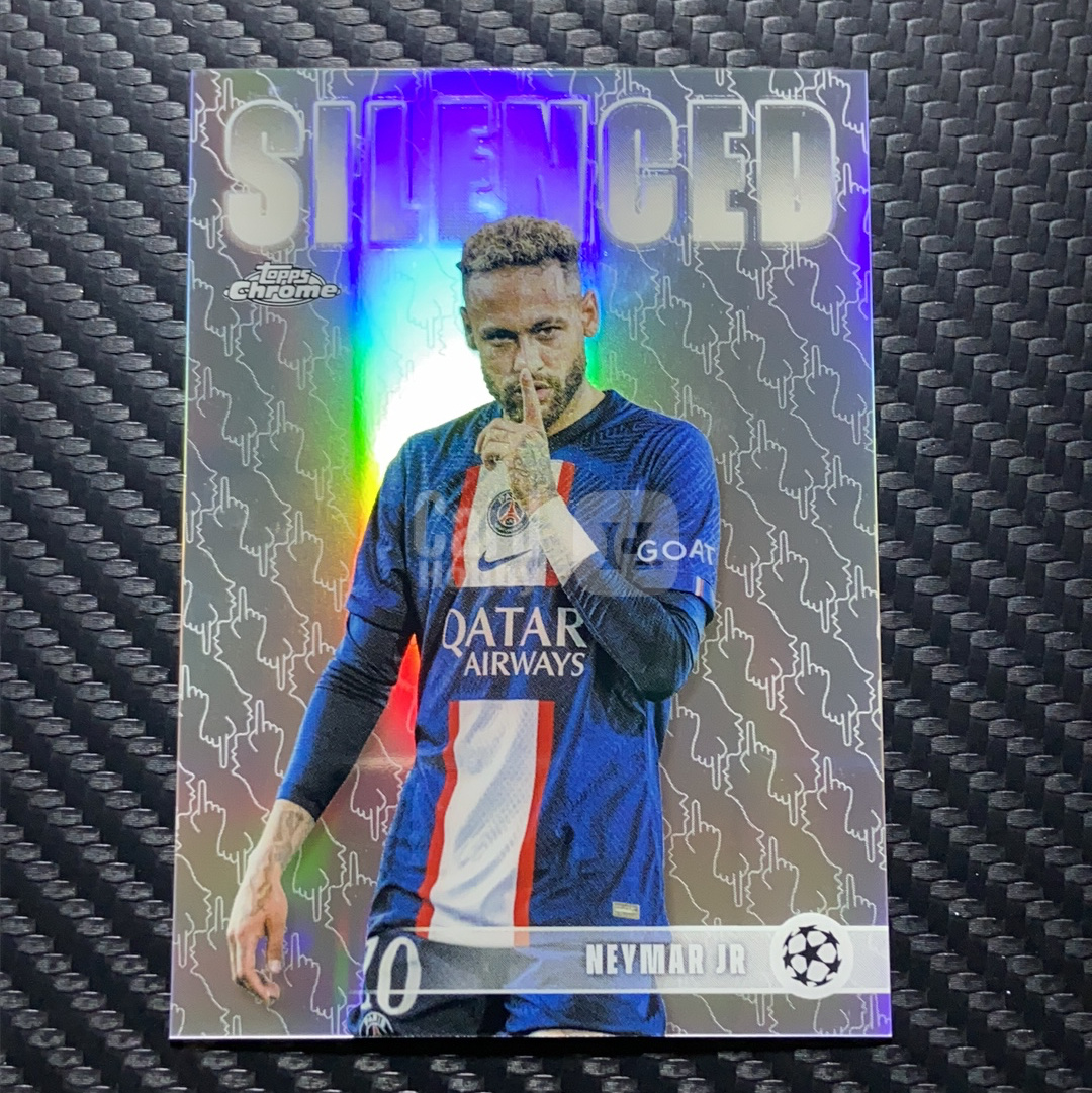 2026 Panini Chrome 卡品如图(一哥) Neymar Jr. 欧冠 TC 大巴黎 巴西 内马尔 Silenged 静音特卡 银折