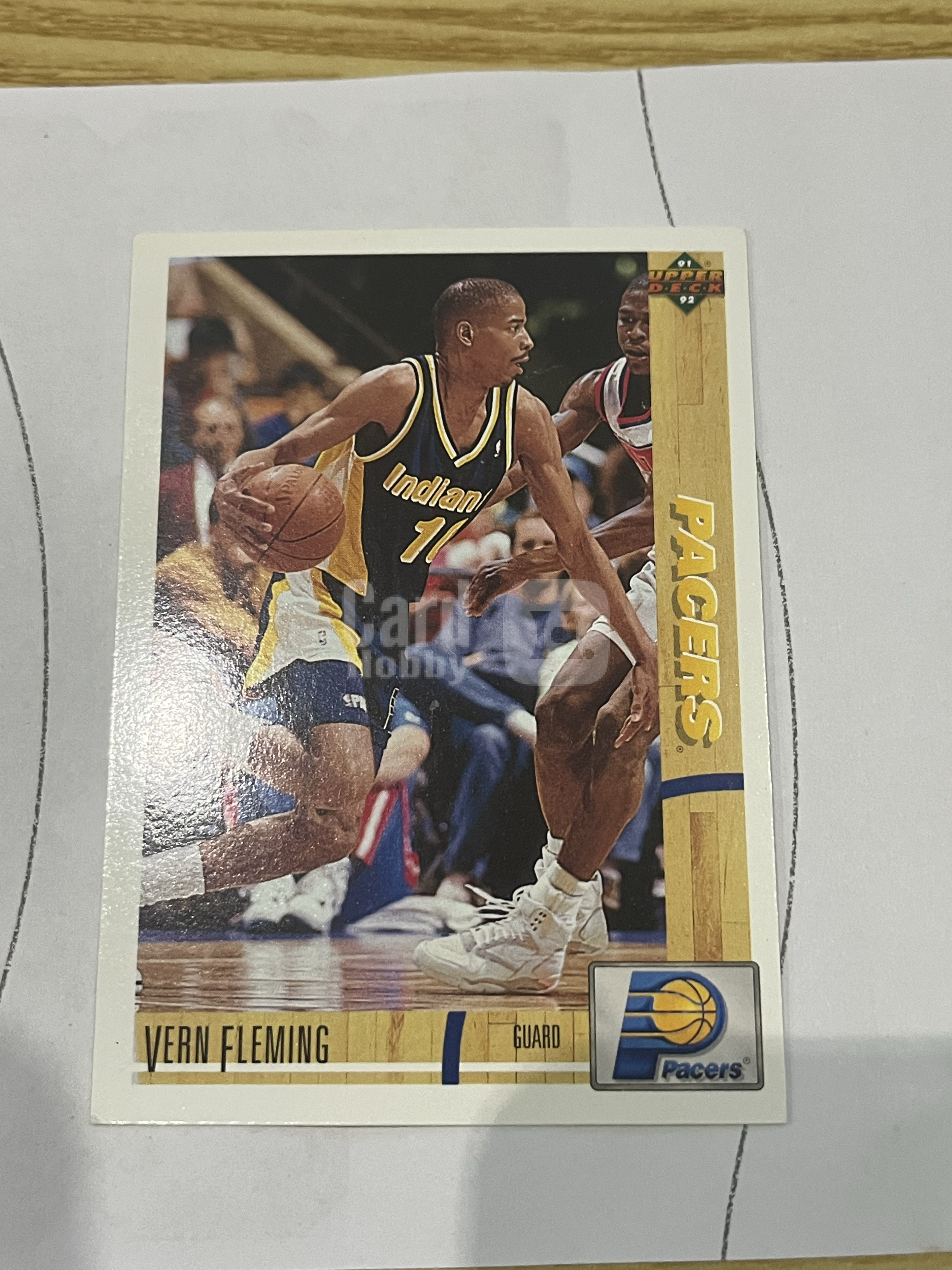 C2 1991-92 Upper Deck UD Basketball  Vern Fleming 弗农 弗莱明 步行者  经典老特   不保卡品 收藏凑套 可以合并三天