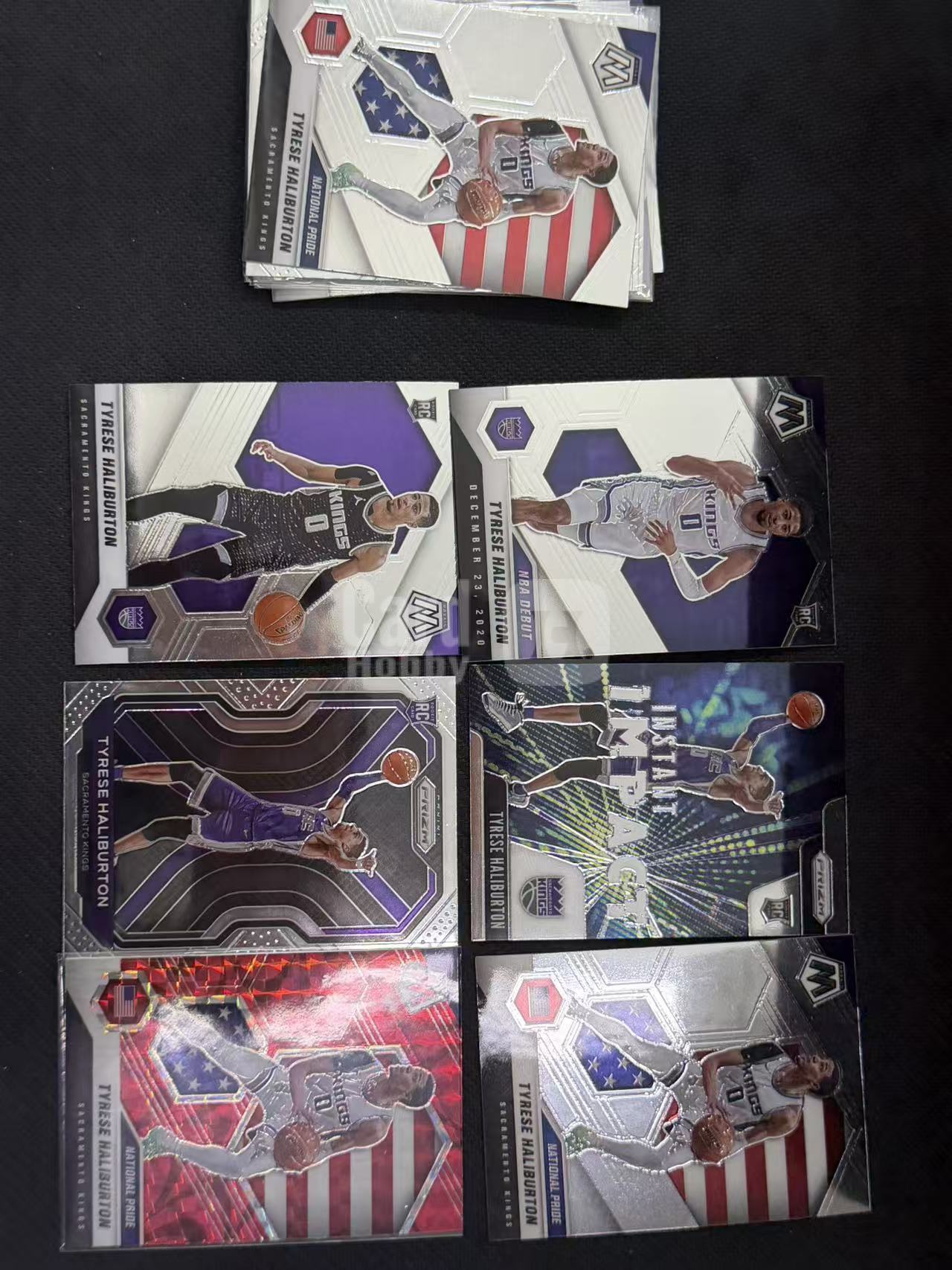 2020-21 Panini Mosaic Base RC 马赛克系列 13张打包出 哈里伯顿 RC新秀 可凑套/有重复 美国国家队 Impact