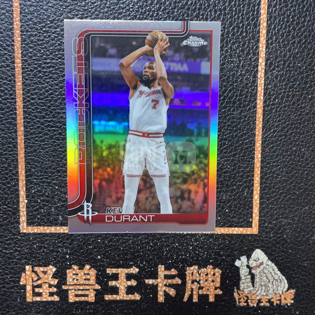 （怪兽拍卖） GSW-H33 2026 Topps Chrome Update Kevin Durant 凯文 杜兰特 银折 卡品如图 Z1