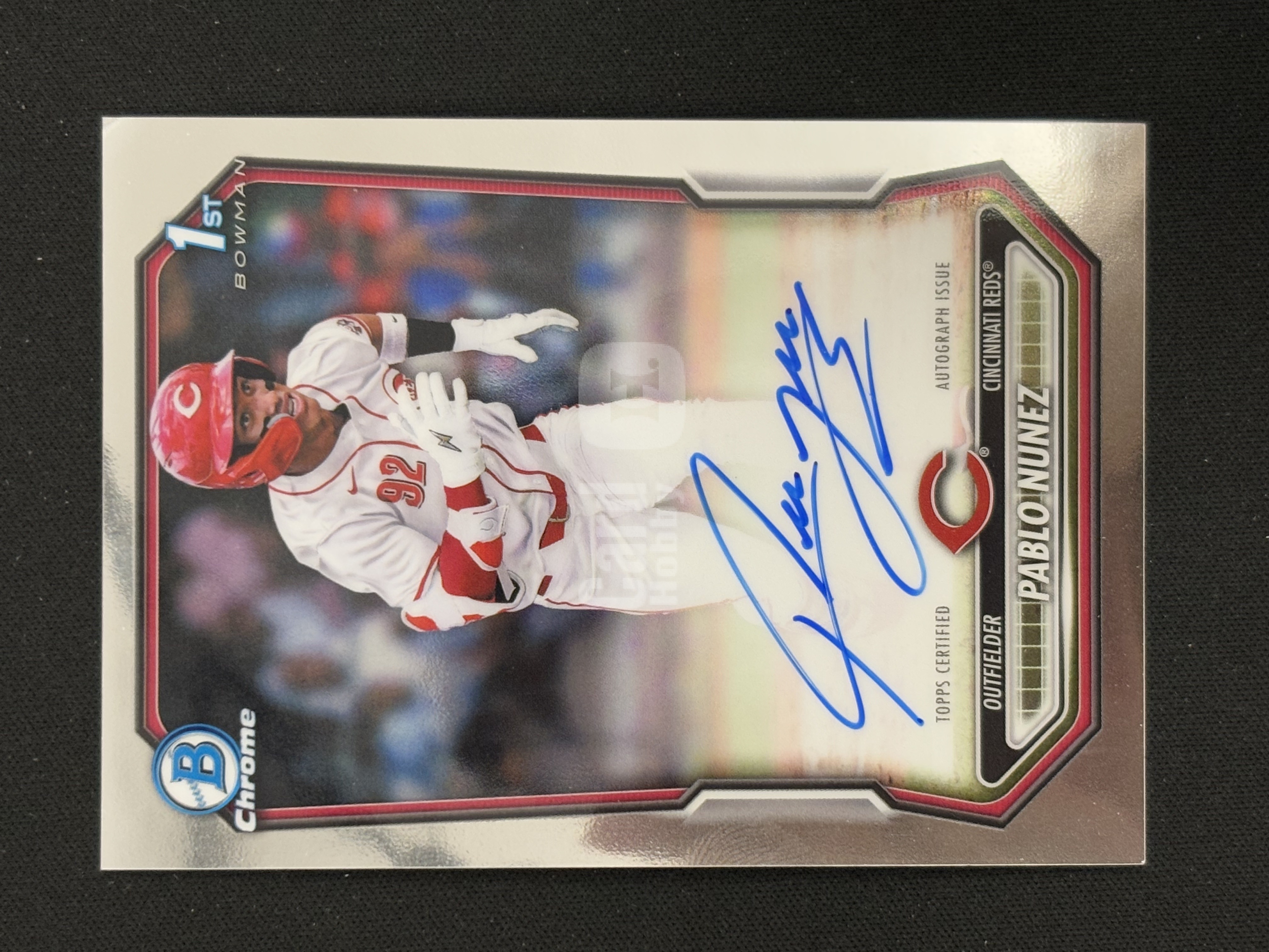 2026 Topps Bowman Pablo Nunez 棒球 MLB 辛辛那提红人 巴勃罗 努涅斯 1st 首秀 卡签字 卡品如图 第一张 - Yin