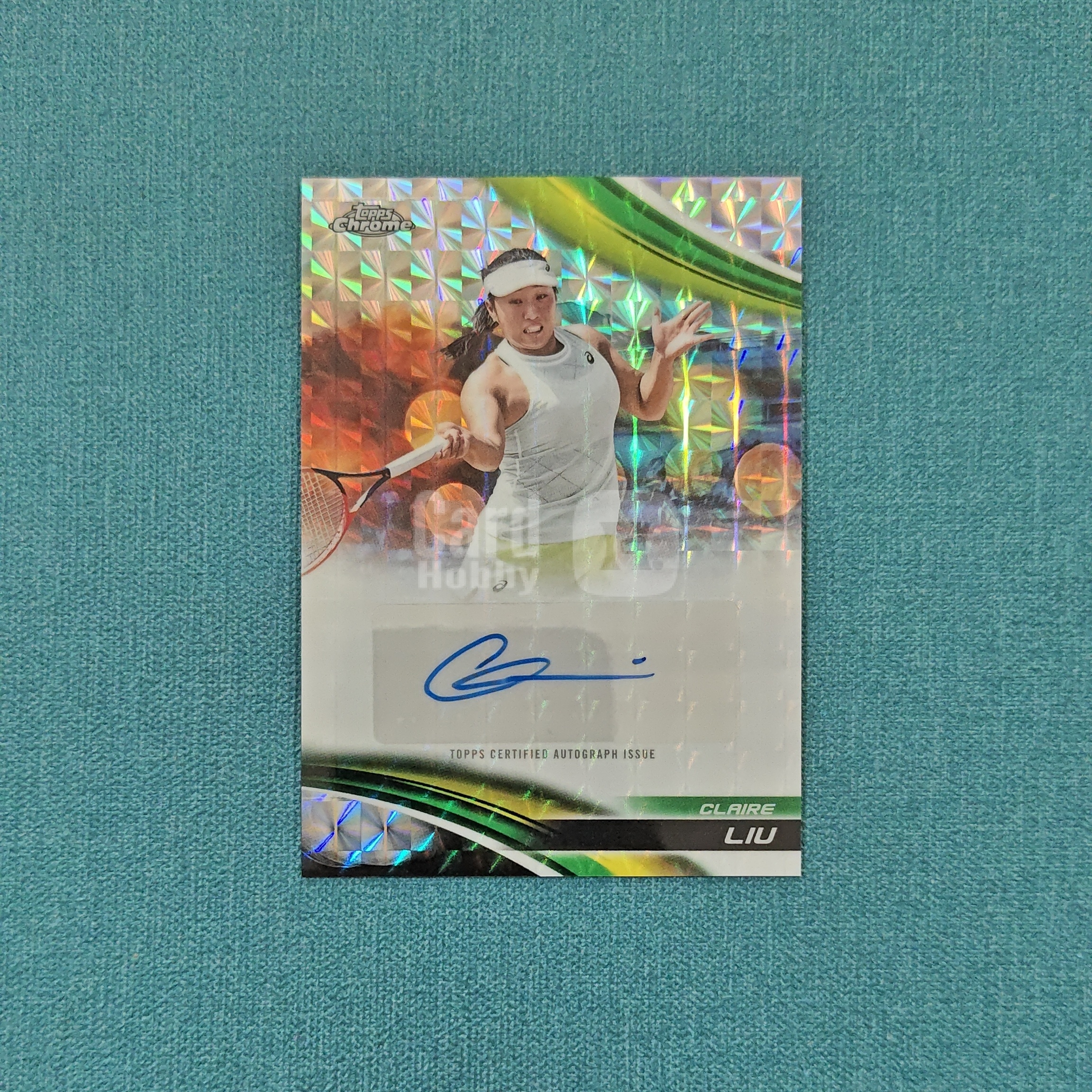 2025 Topps Chrome 网球 Claire Liu 刘婧文 签字 银马赛克折 美国 卡品如图 NTR