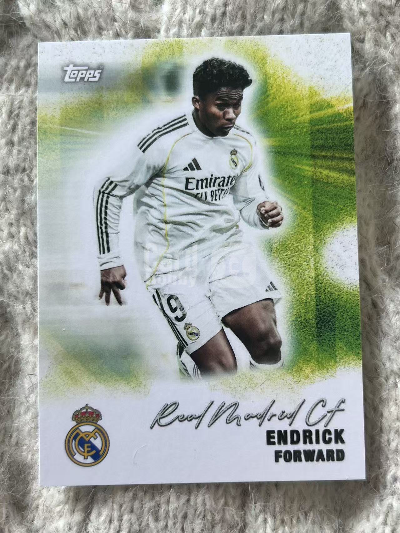 2024 Topps 皇马队盒 Jeff Hendrick 恩德里克 - 皇马巴西新星前锋,爆发力出众,门前嗅觉敏锐,足坛备受瞩目的未来之星,凑套必备
