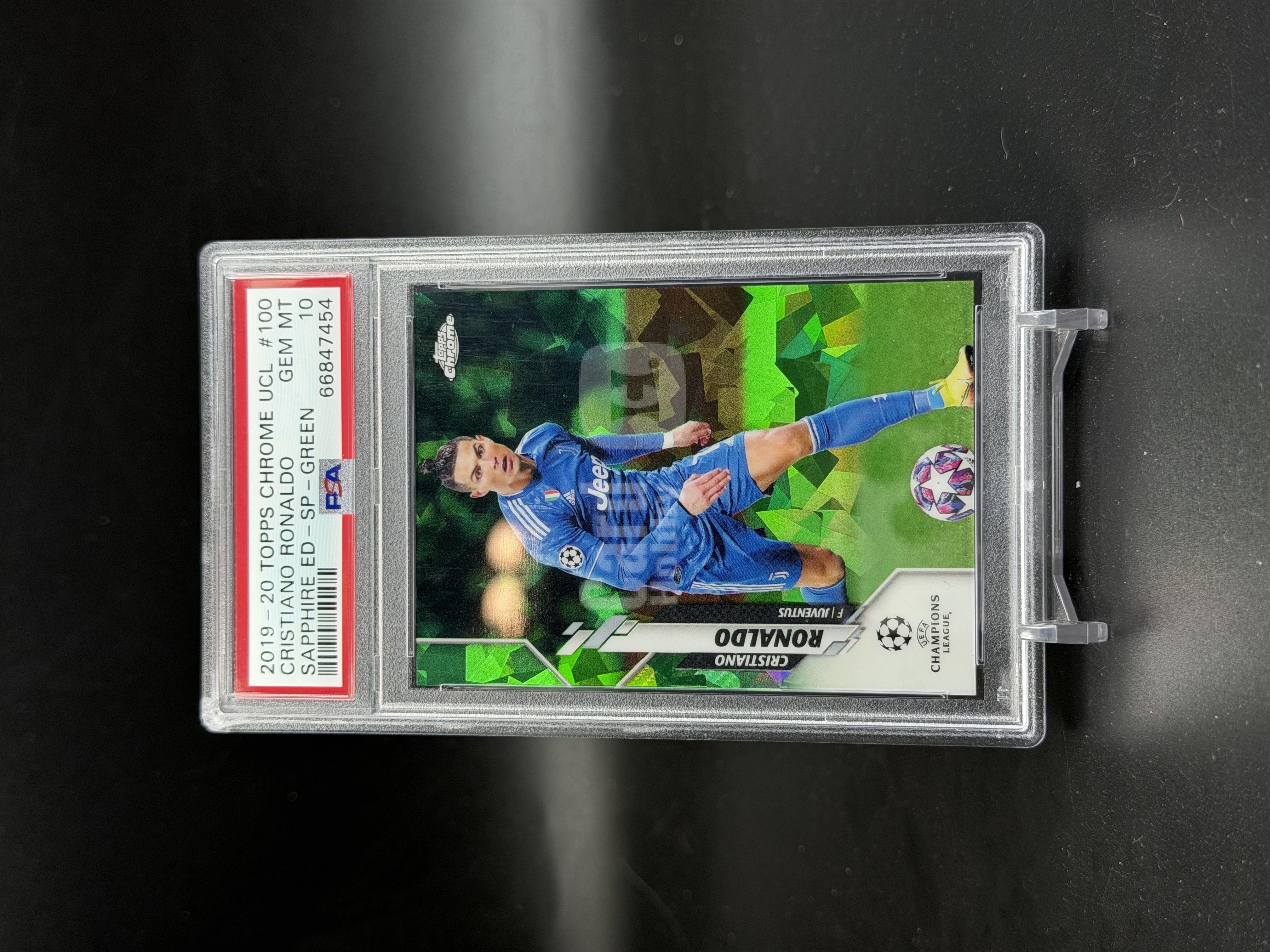 【狗刺】2019 Topps Chrome Cristiano Ronaldo 罗纳尔多 C罗 尤文图斯 元年TC折射 99编 绿折 碎冰折 蓝宝石 PSA10 完美卡品 砖瑕如图 麦克斯