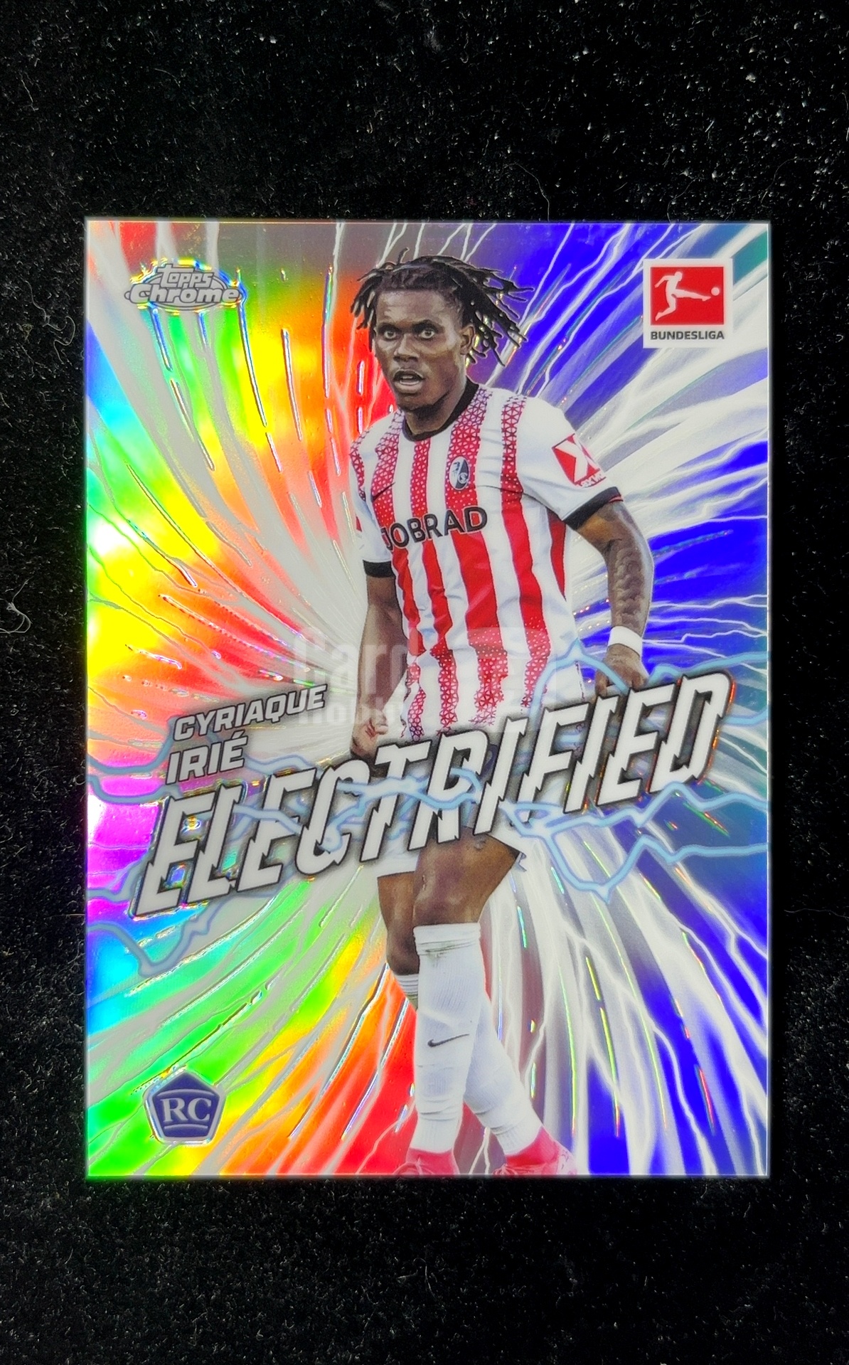 【小白1%代卖】2026 Topps Chrome 德甲 Electrified 电光火石特卡 Cyriaque Irié 西里亚克·伊里埃 银折 折射 卡品如图 高价值 #EL-9 0603