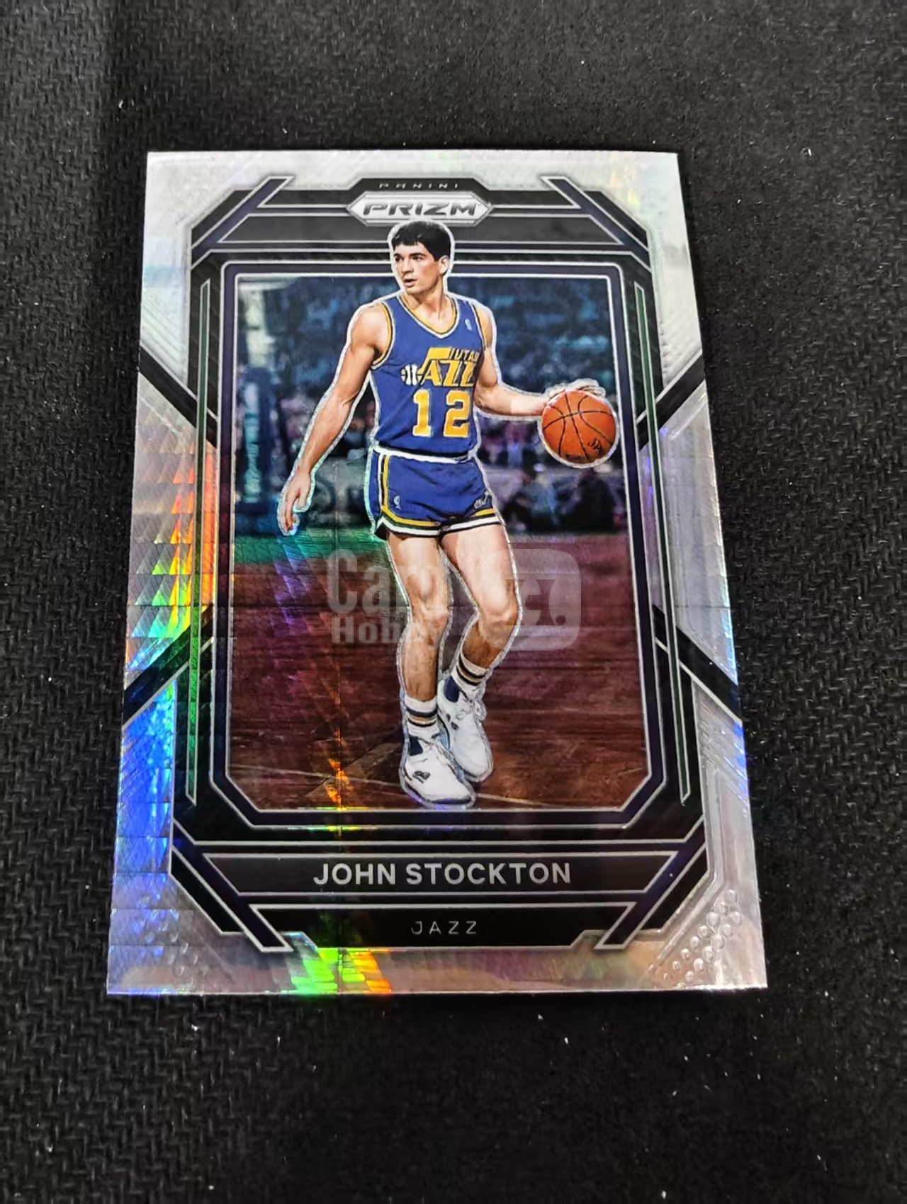 2022-23 Panini Prizm John Stockton 约翰 斯托克顿 爵士 hyper折 PZ 划痕 边角瑕疵 #292