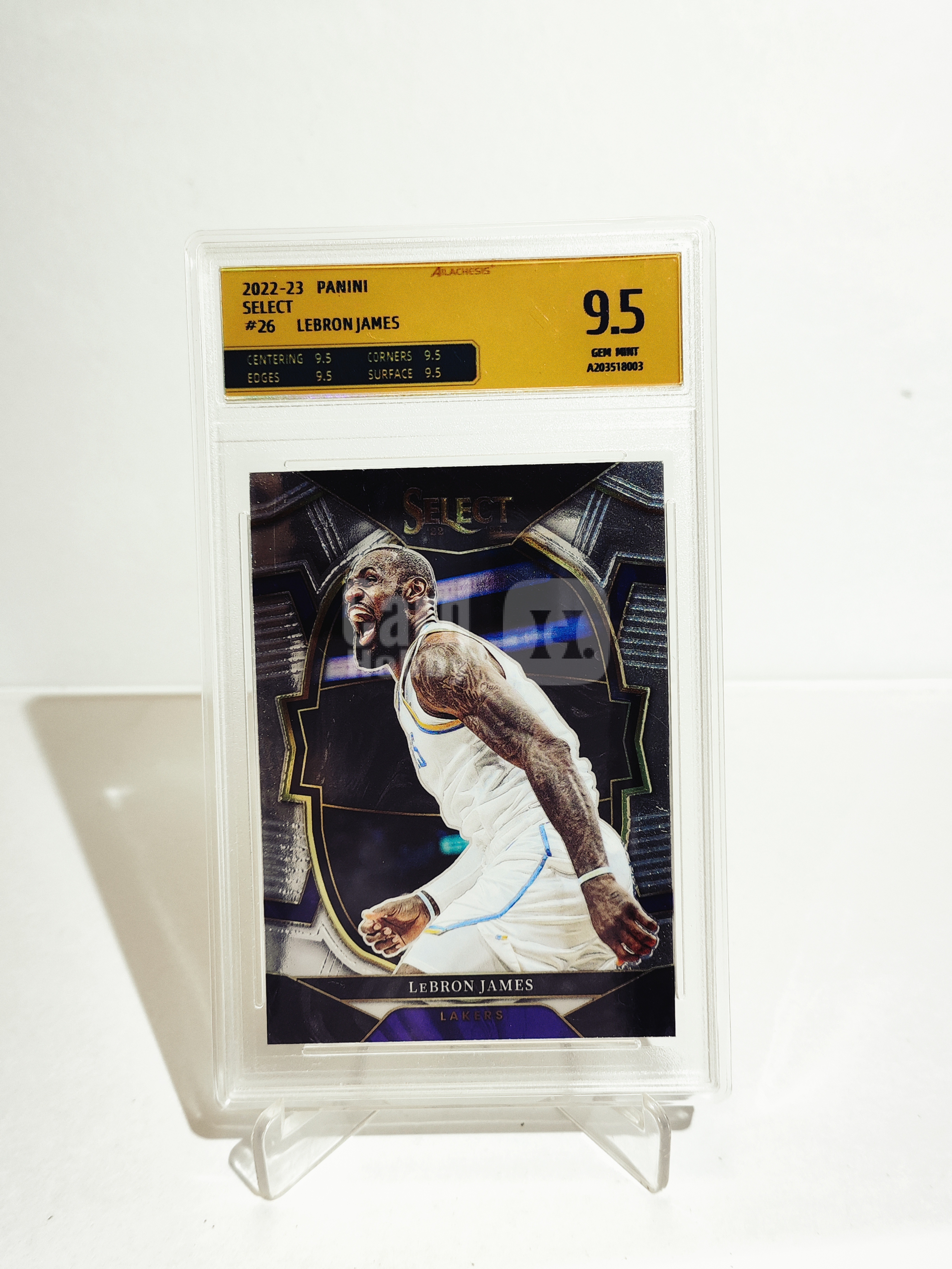 2022-23 Panini - LeBron James 湖人 勒布朗詹姆斯 小皇帝 评级卡 实卡精美 经典选图 投资收藏 严评精选 扫码查询 多张卡一个运费可累计