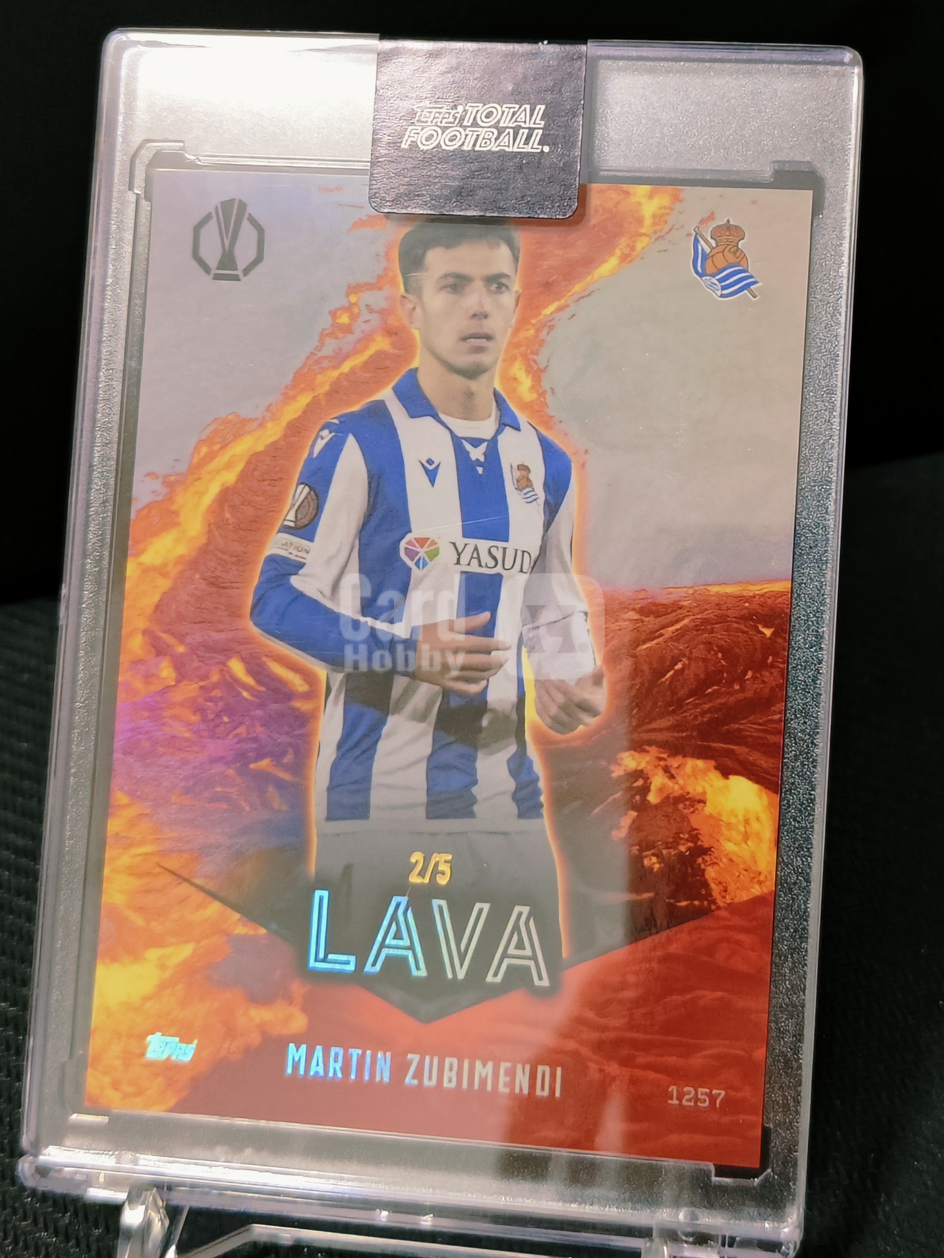 2024-25 Topps Total Football Martín Zubimendi 2/5低编 祖比门迪 苏比门迪苏维门迪LAVA熔岩特卡Lava熔岩折射 皇家社会 阿森纳 西班牙TTF原封砖