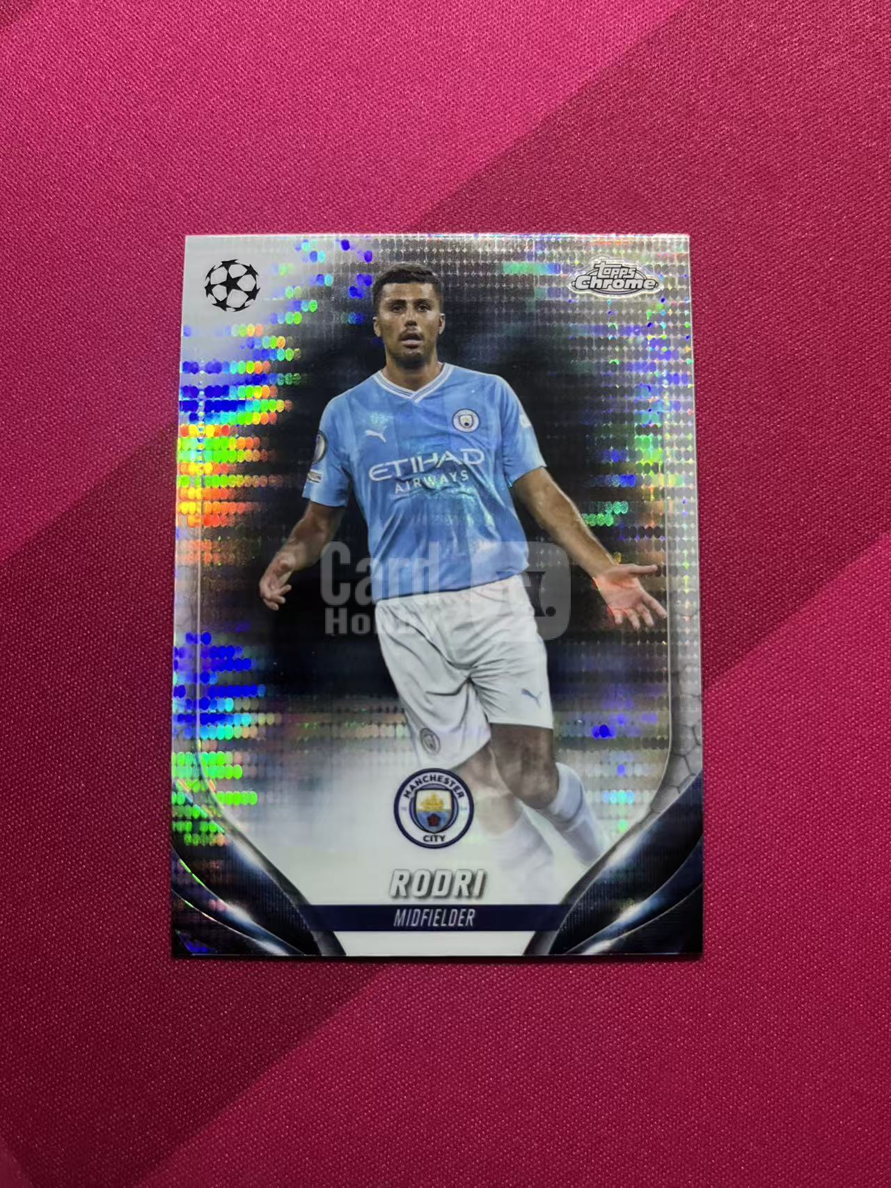 2024 Topps Chrome Rodri #75 脉冲折 欧冠 西班牙 银脉冲折 金球奖得主 罗德里 欧洲杯冠军 C6