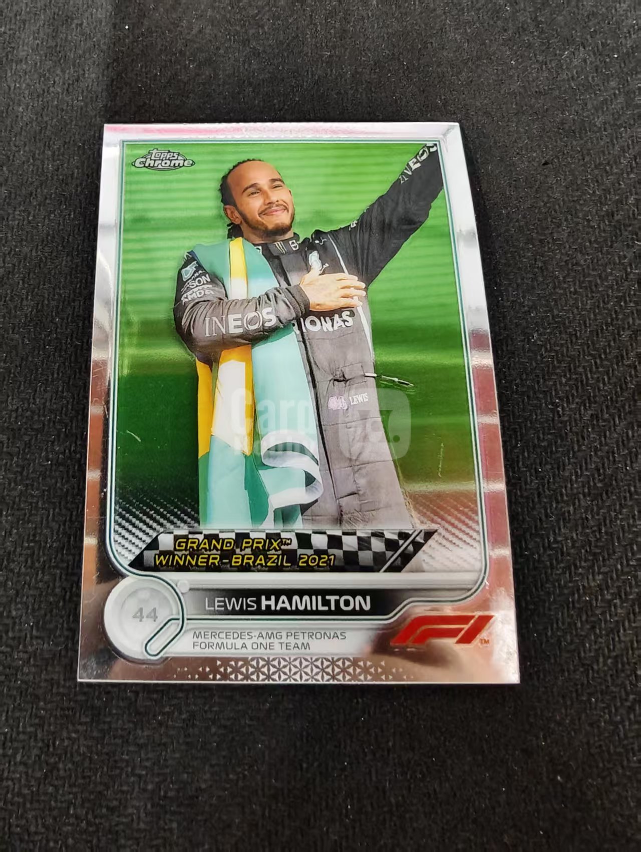 2022 Topps Chrome F1 Lewis Hamilton 刘易斯 汉密尔顿 AMG梅赛德斯奔驰 划痕 边角瑕疵 #169
