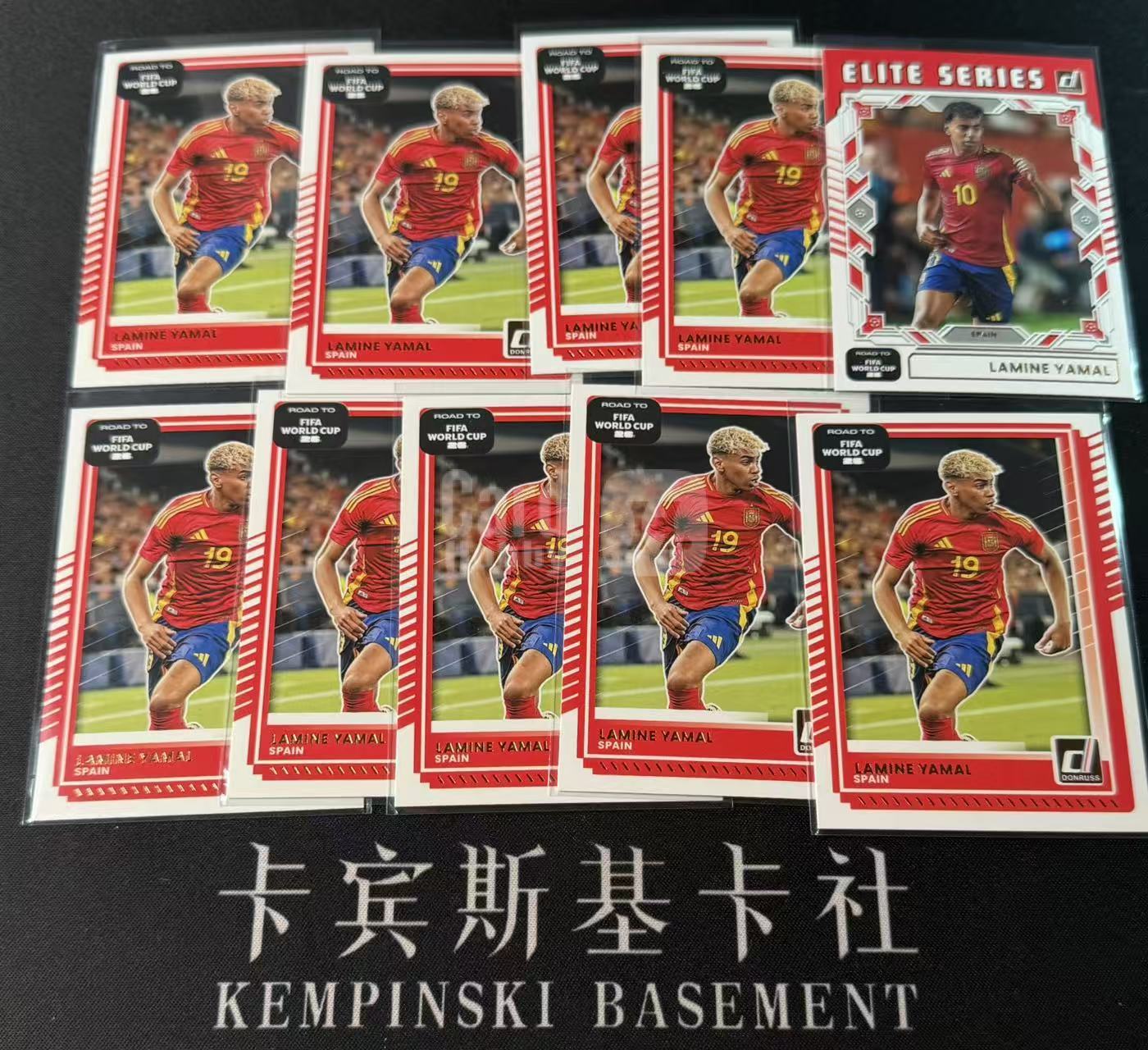 2025-26 Panini Donruss Lamine Yamal 【卡宾】拉明 亚马尔 西班牙 最新世界杯之路杜蕾斯 首版世界杯BASE D版 特卡 10张LOT 包膜无夹 介意勿拍 土狗