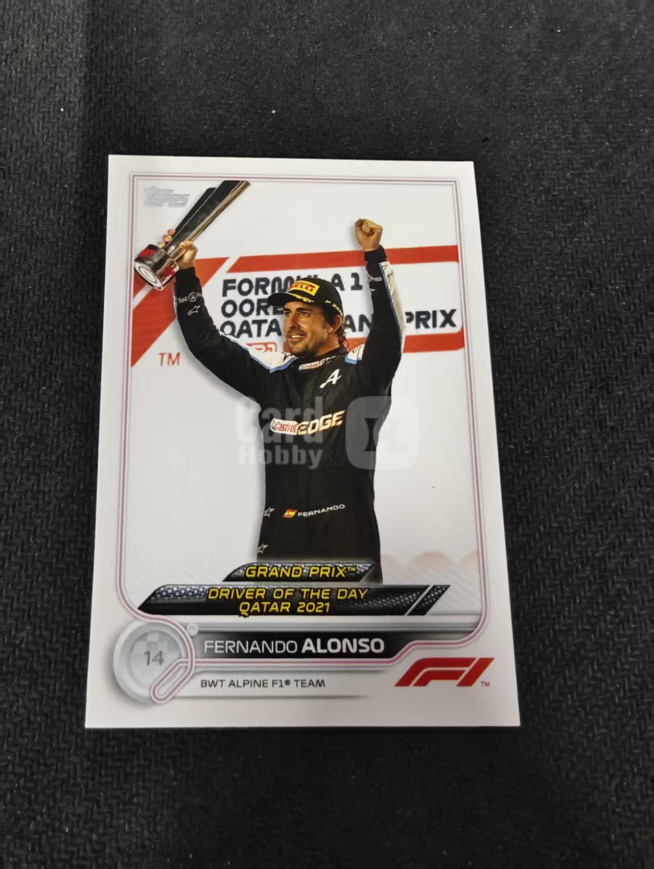 2022 Topps F1 Chrome Fernando Alonso 阿隆索 头哥 阿斯顿马丁 划痕 边角瑕疵 @191