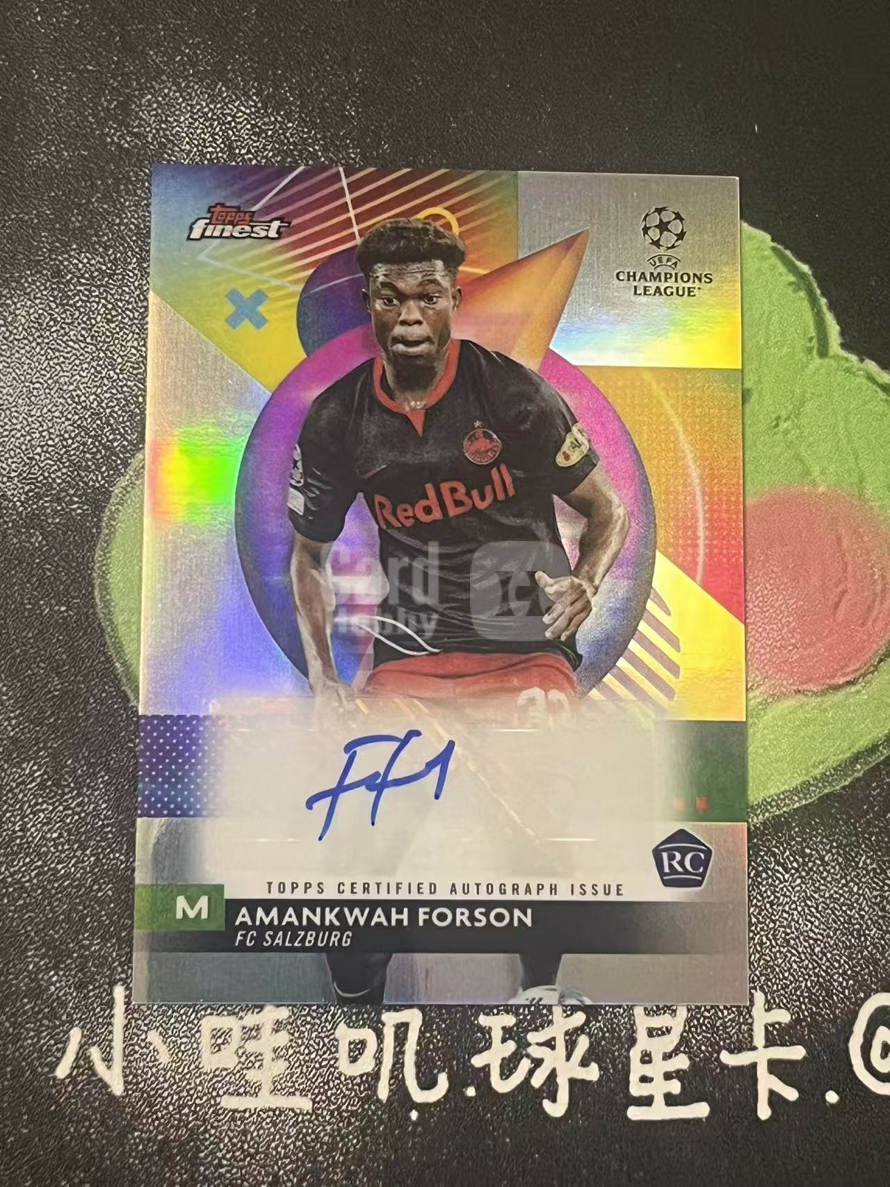 2024 Topps Finest Amankwah Forson 欧冠 萨尔茨堡 福森 新秀 RC 银折 签字 微瑕如图【ZYP代拍】望灯