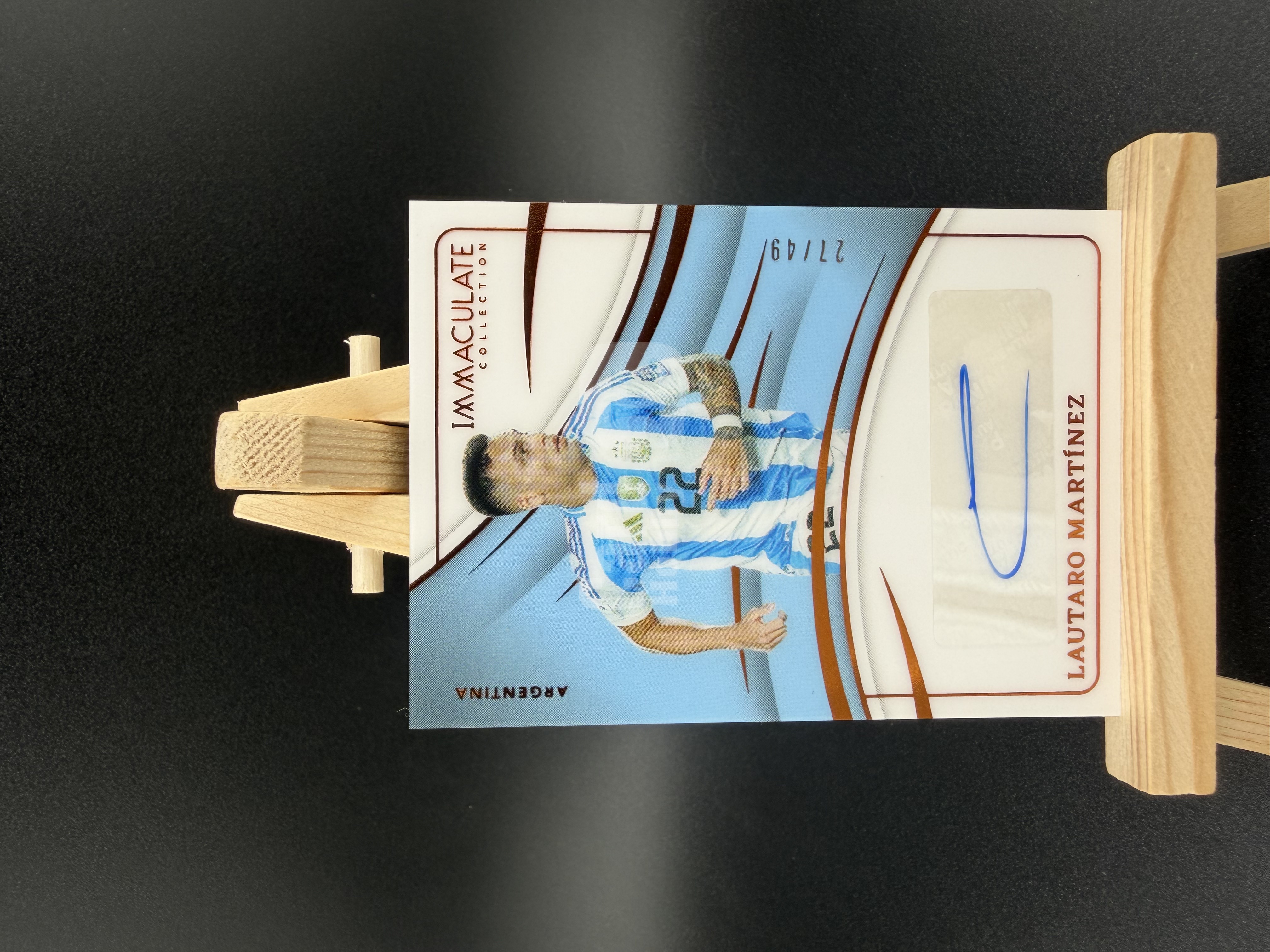 2024-25 Panini Immaculate Lautaro Martinez 爱咪咪 阿根廷 国际米兰 劳塔罗 马丁内斯 签字 27/49编 卡品如图 【陌浪小程】