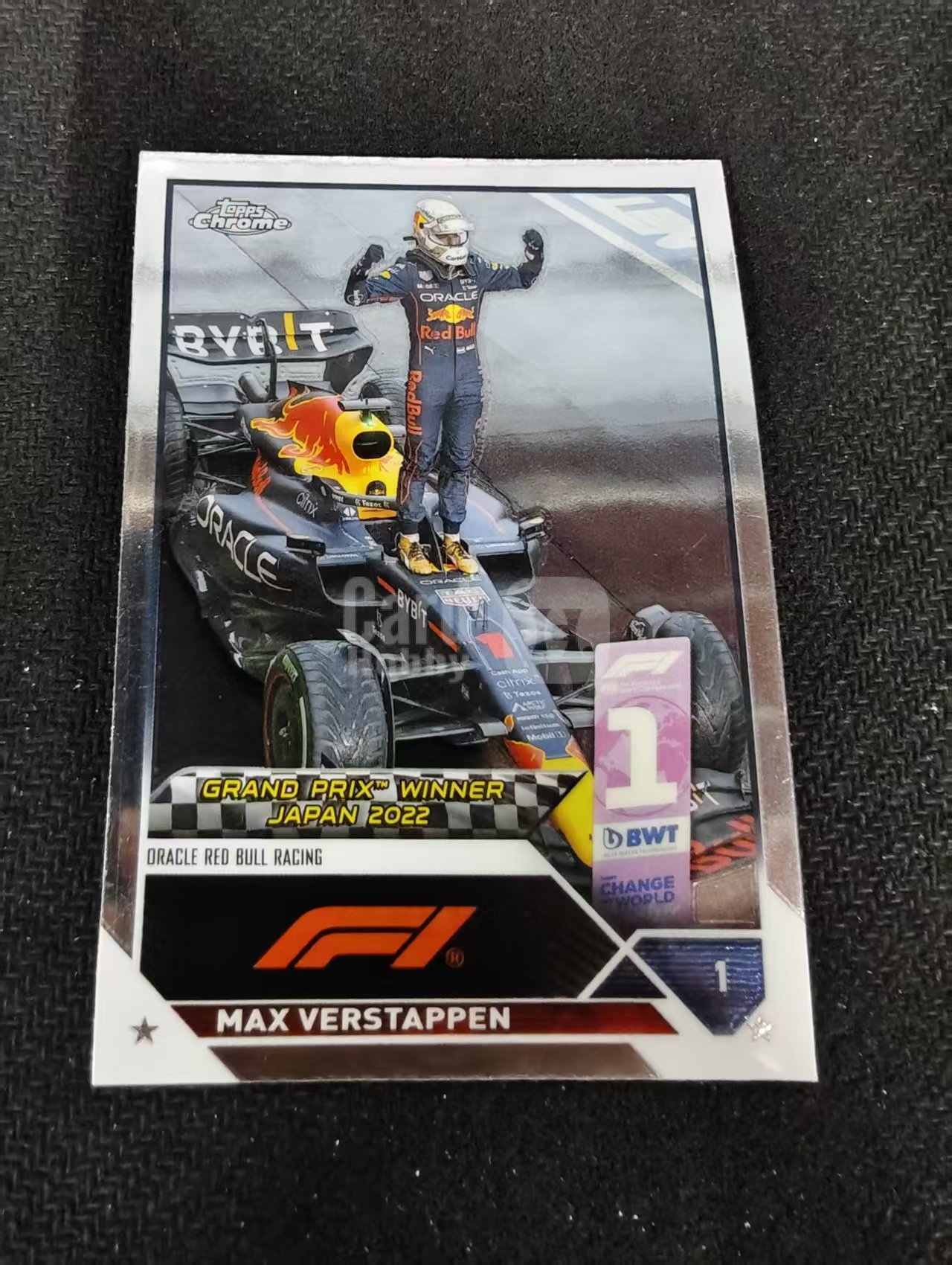 2023 Topps Chrome F1 Max Verstappen 维斯塔潘 红牛 划痕 边角瑕疵 #161