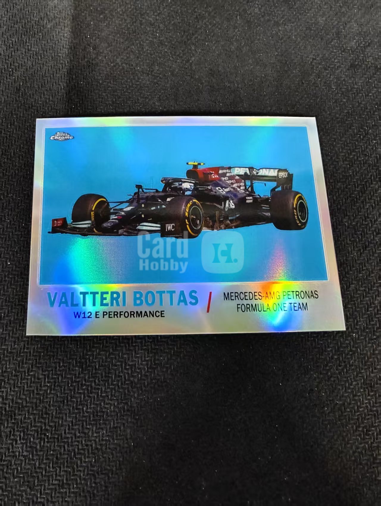 2021 Topps Chrome Valtteri Bottas F1 瓦尔特里 博塔斯 银折 F1 特卡 划痕 边角瑕疵 #VB