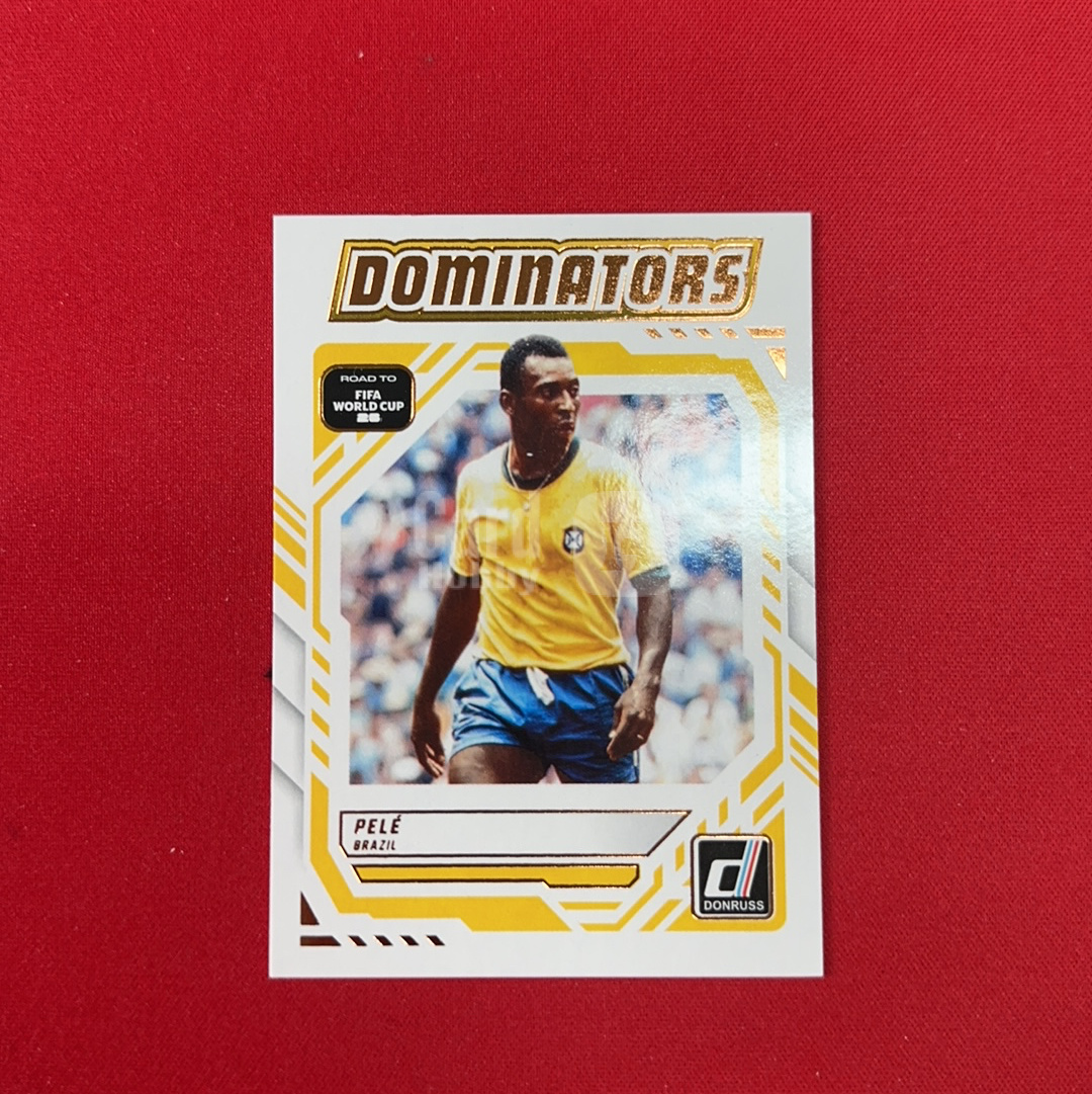 【四喜代拍】2025-26 Panini Donruss 世界杯 杜蕾斯 Pele 贝利 巴西 球王 2 DOMINATORS特卡 卡品如图(polo)