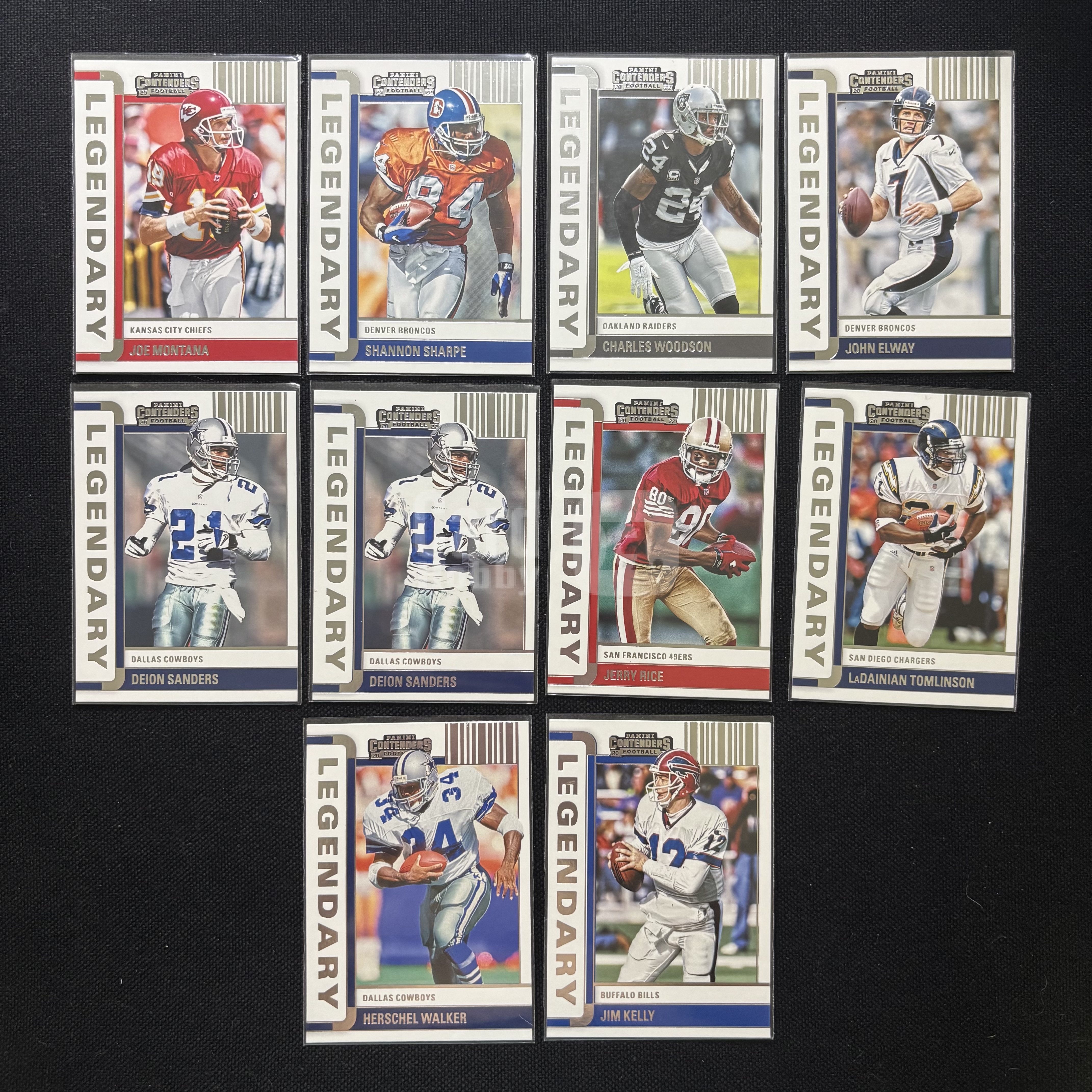 2022 Panini Contenders 传奇特卡Lot*10 球票 Legendary 凑套 橄榄球NFL 卡品通行#任怡