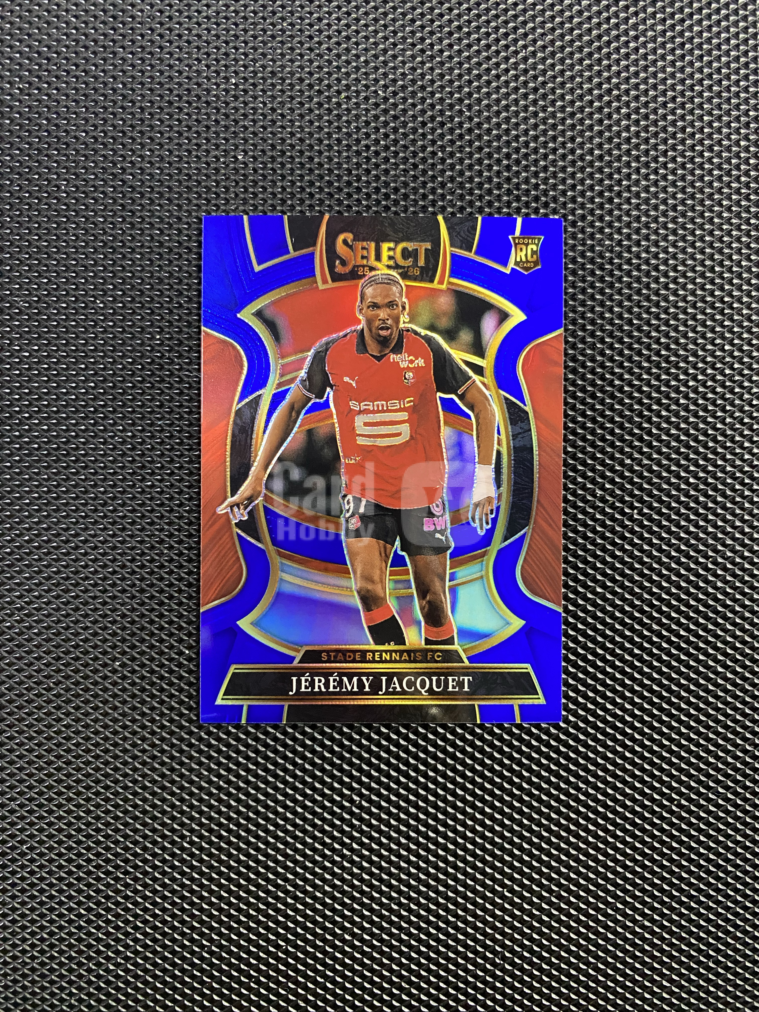 【深情拍卖】2025-26 Panini Select 法甲 Jeremy Jacquet 雷恩 新秀RC 杰里米 雅凯 40编 蓝折 卡品如图 #js548#