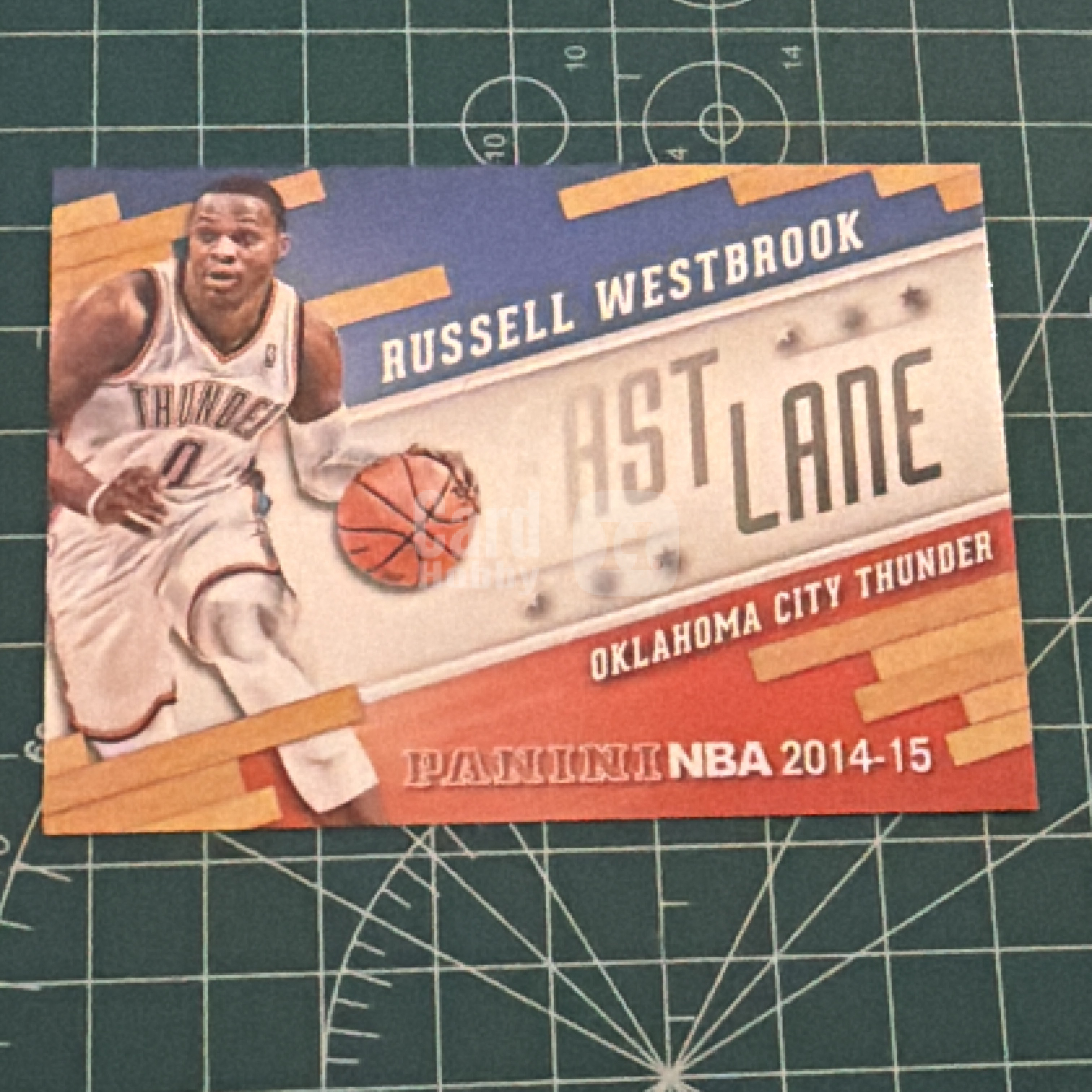 2014-15 Panini S.p.A Russell Westbrook 中雅图/中亚图 拉塞尔威斯布鲁克 威少 横版特卡 快车道 Fast lane 老卡 绝版卡 稀有大比例