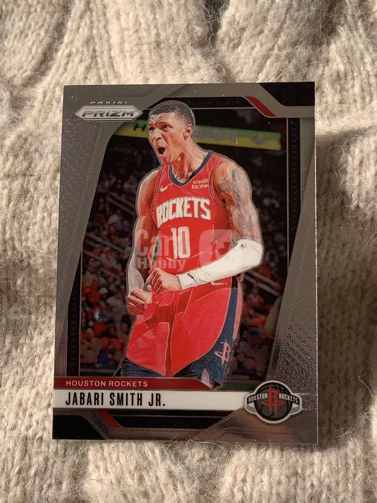 2023 Panini Prizm Jabari Smith Jr. 小贾巴里・史密斯，火箭内线新星，身高臂展出众，外线具备投射能力，护框与卡位扎实，球队重点培养对象，（参拍前请看商品描述）