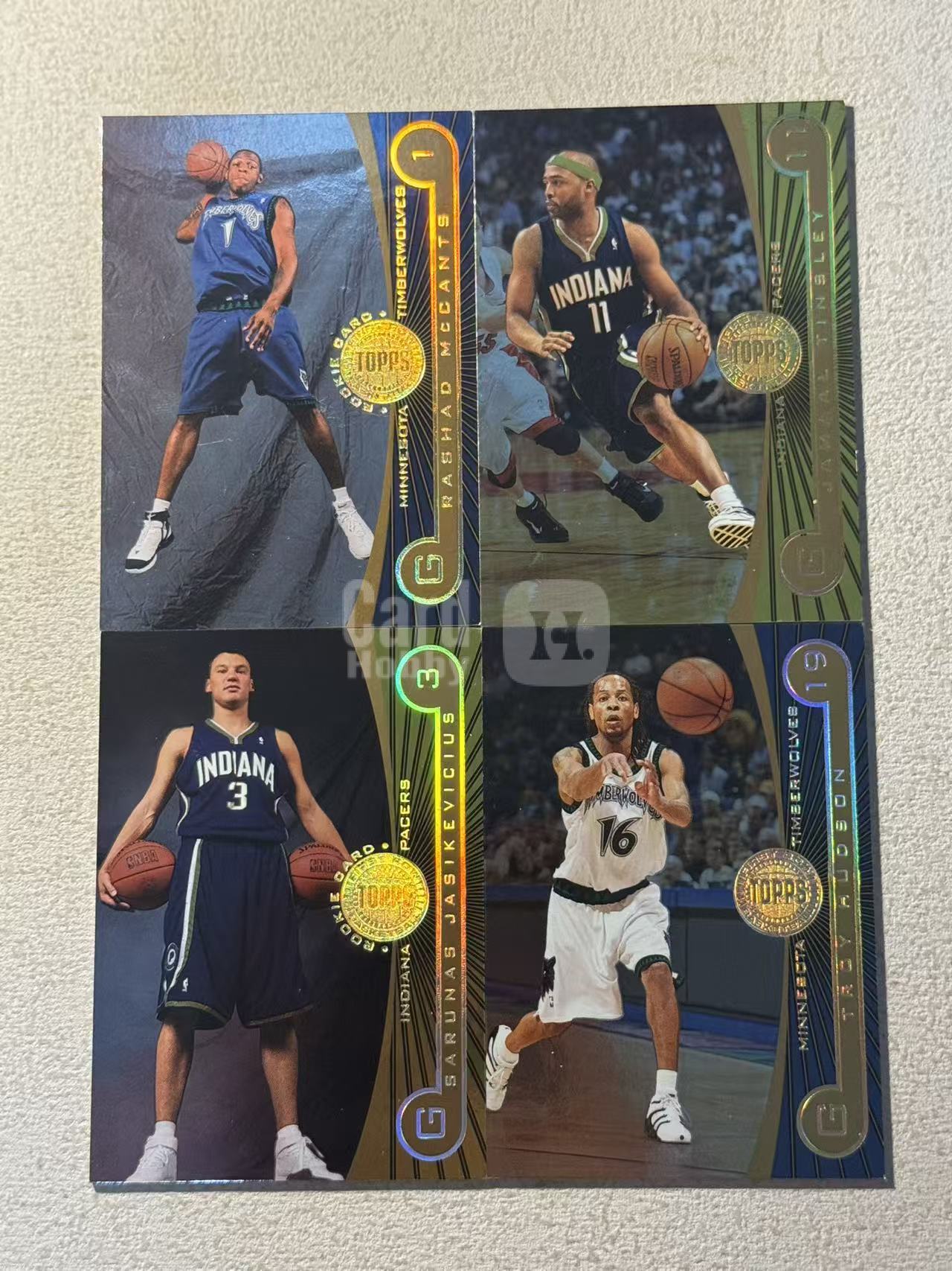 2006 Topps First Row Jamaal Tinsley 廷斯利等 /325编 折射 4张打包 稀有带编老卡 经典选图 收藏必备