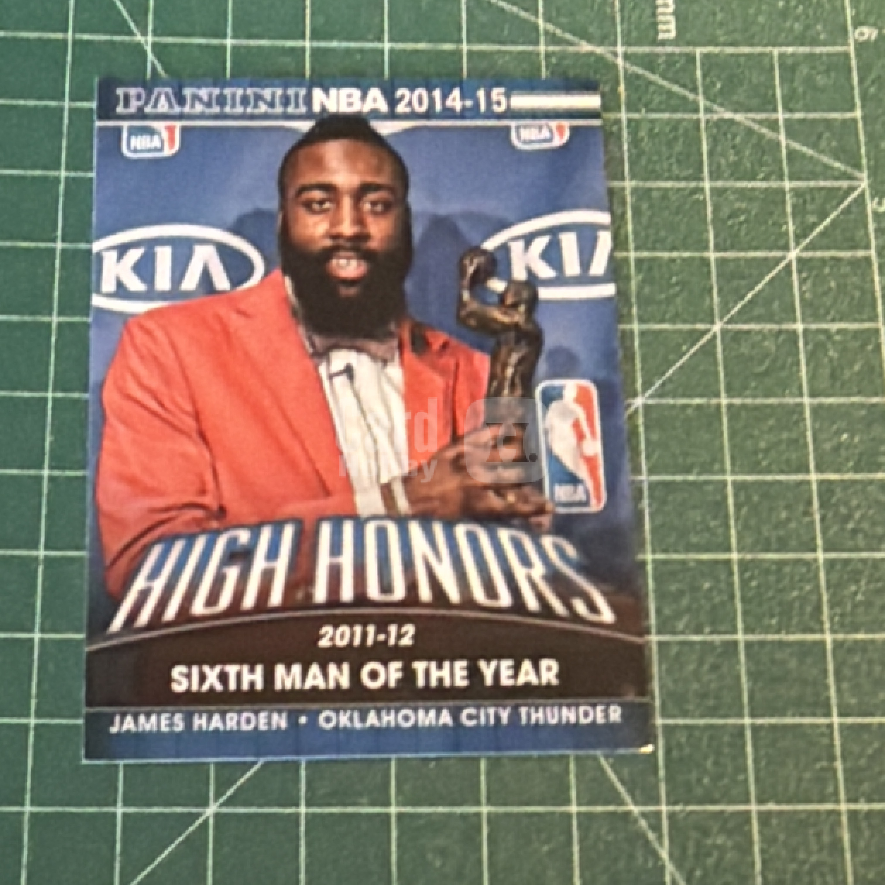 2014-15 Panini Americana James Harden S.p.a. 詹姆斯哈登 2011-12最佳第六人 大胡子 捧杯特卡 荣誉特卡 十年老卡 绝版卡 稀有大比例 收藏必备 划伤