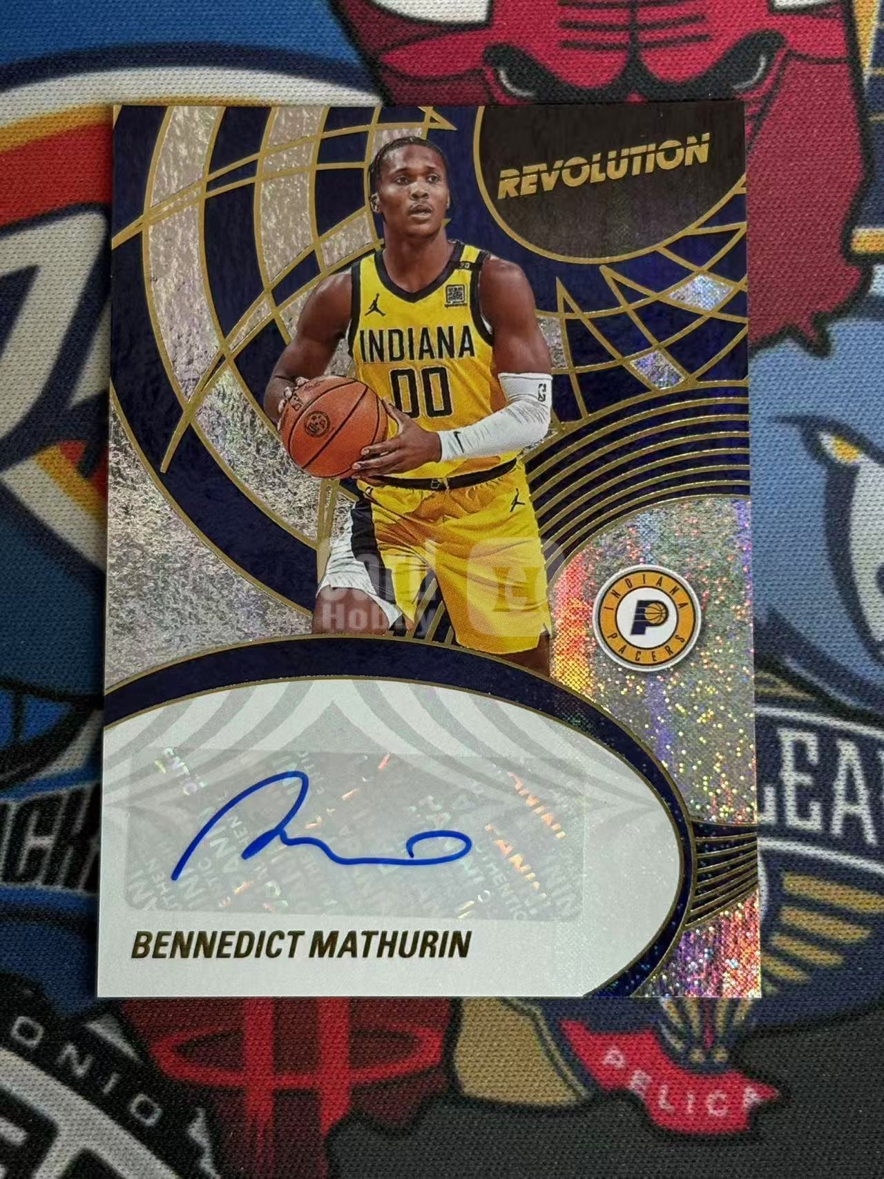 2024-25 PANINI REVOLUTION Bennedict Mathurin 革命系列 步行者 本内迪克特马图林 马瑟林 签字卡 点点折 折射 本赛季数据大爆发【烂臭嘴拍卖】