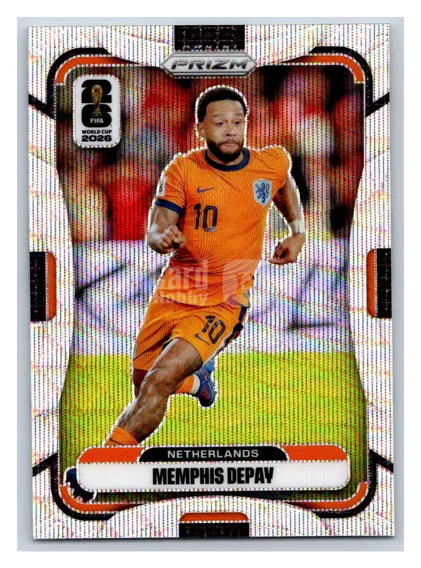2026 Panini Prizm World Cup Memphis Depay 美加墨 世界杯 荷兰 孟菲斯・德佩  银波纹折 卡品如图