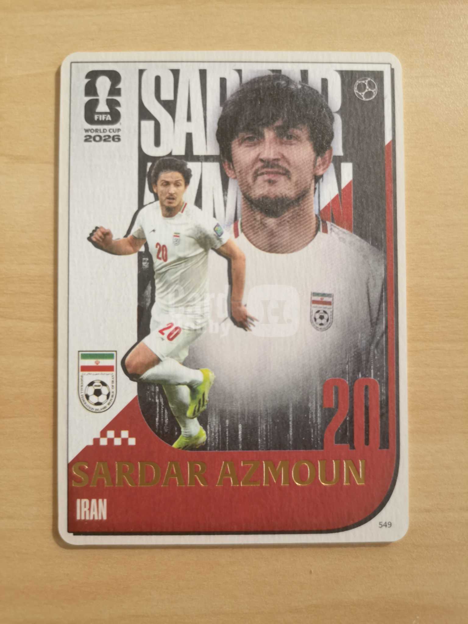 2026 Panini 世界杯 Sardar Azmoun 卡游 超凡版 伊朗 阿兹蒙 厚卡 画报卡 特卡