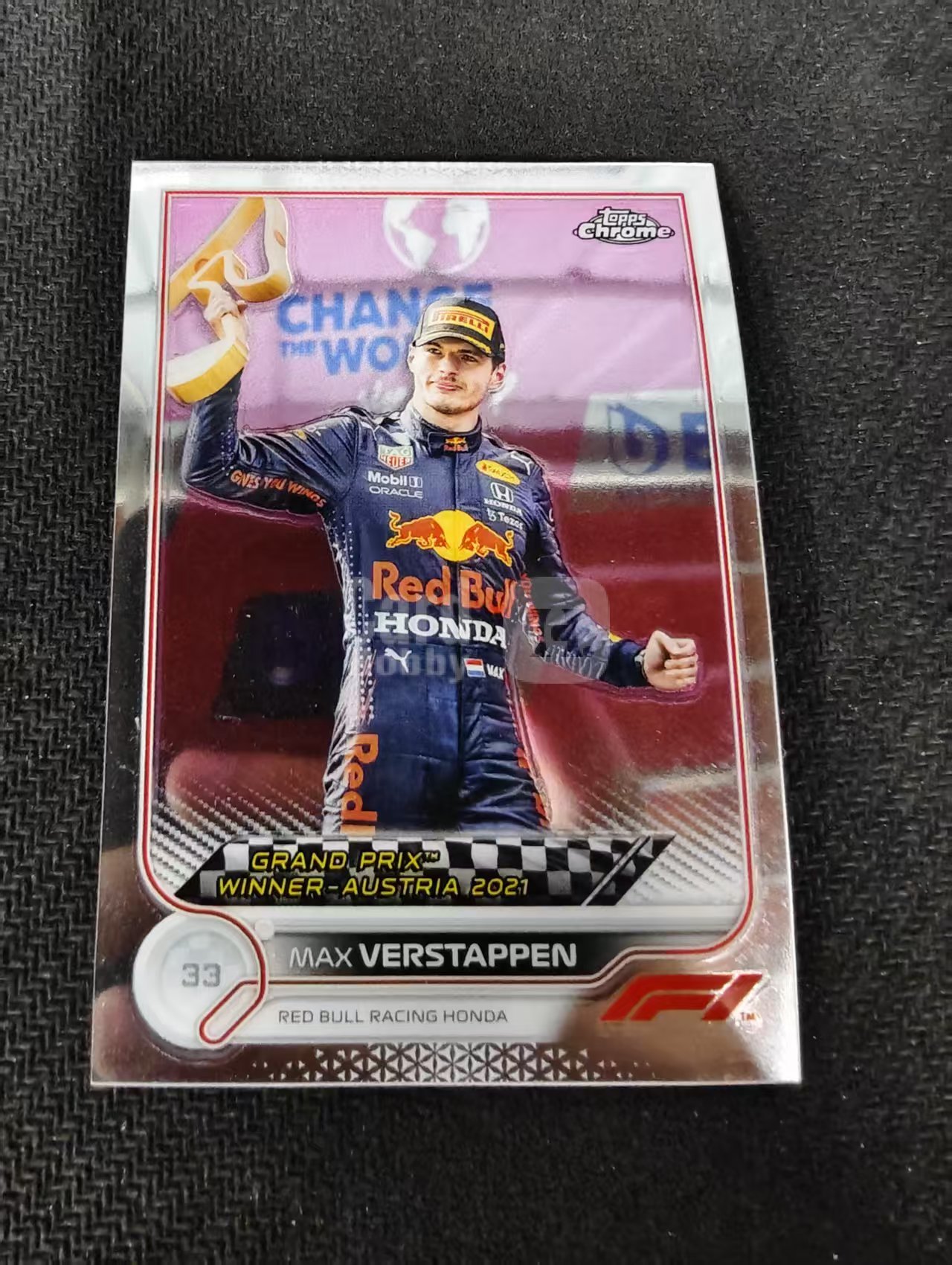 2022 Topps Chrome F1 Max Verstappen 维斯塔潘 红牛 划痕 边角瑕疵 #159